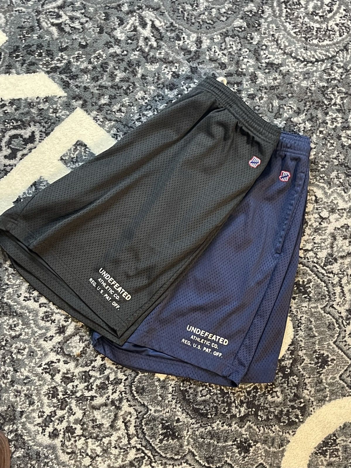 Undefeated Undefeated Mesh Shorts Black and Blue Bundle Size XL Size US 36 / EU 52 - 1 Thumbnail