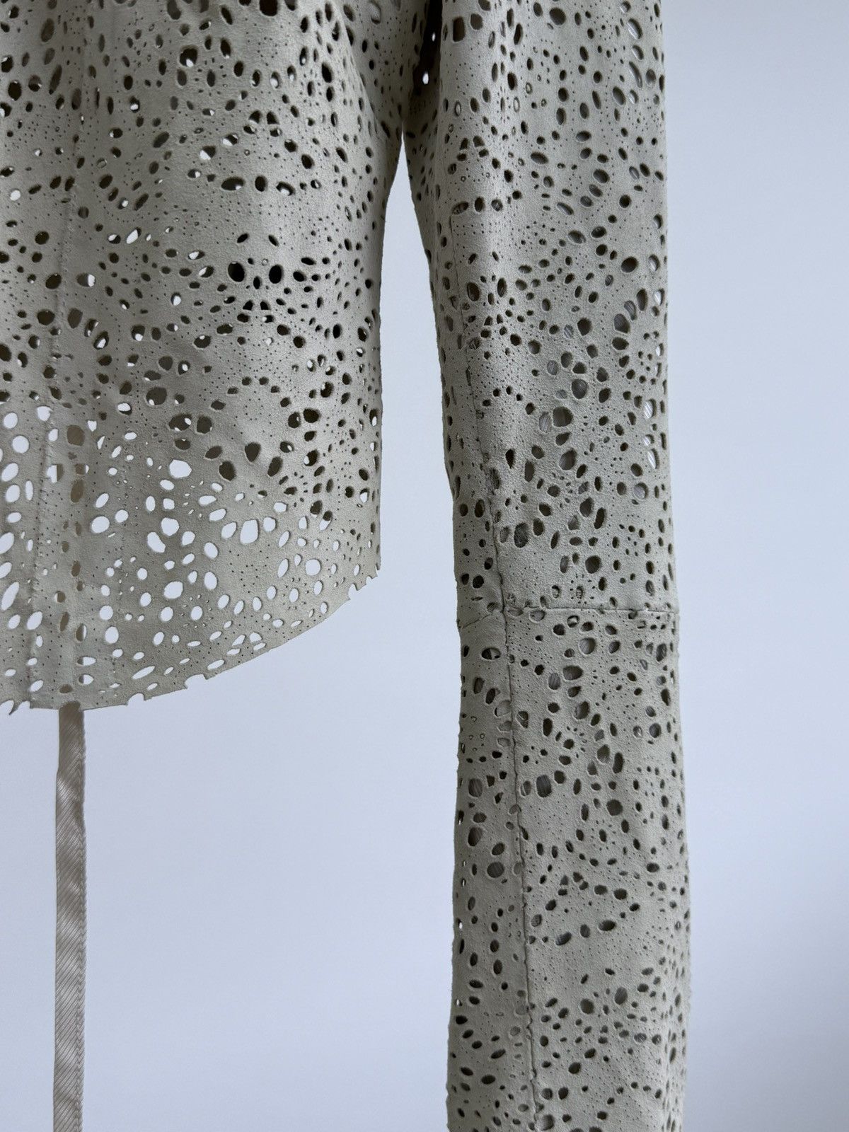 Haider Ackermann Archive Haider Ackermann Perforated Leather Jacket Size XS / US 0-2 / IT 36-38 - 6 Thumbnail
