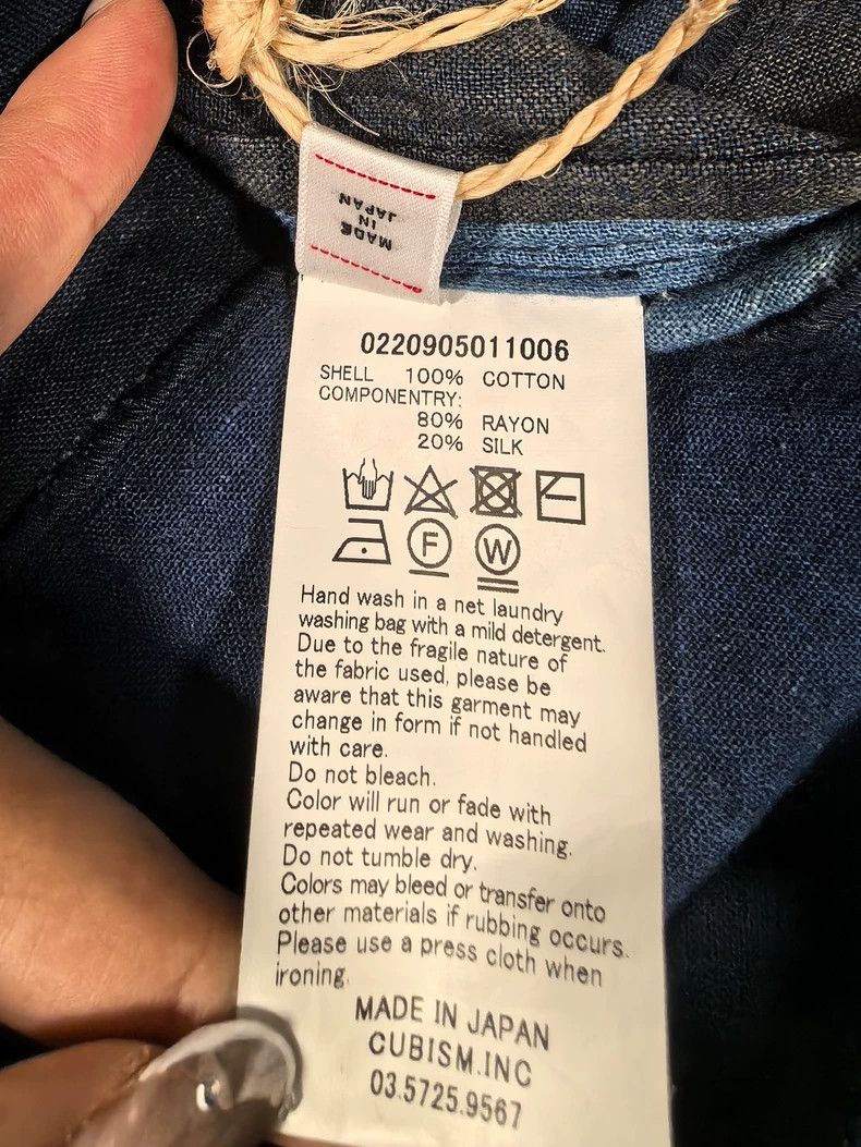 Visvim visvim 20AW ICT TUNIC P. O. KOFU Persimmon Dye Blue Dye Old Size US S / EU 44-46 / 1 - 6 Thumbnail