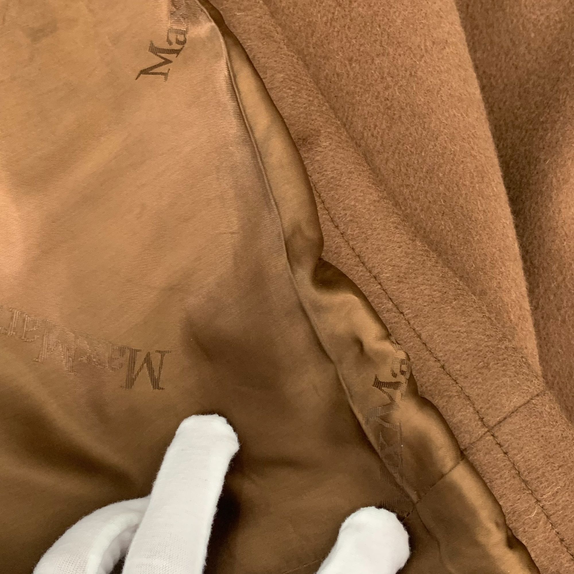 Max Mara [Max Mara] Dark Brown Teddy Bear Patchwork Coat 36 XS Size XS / US 0-2 / IT 36-38 - 7 Thumbnail