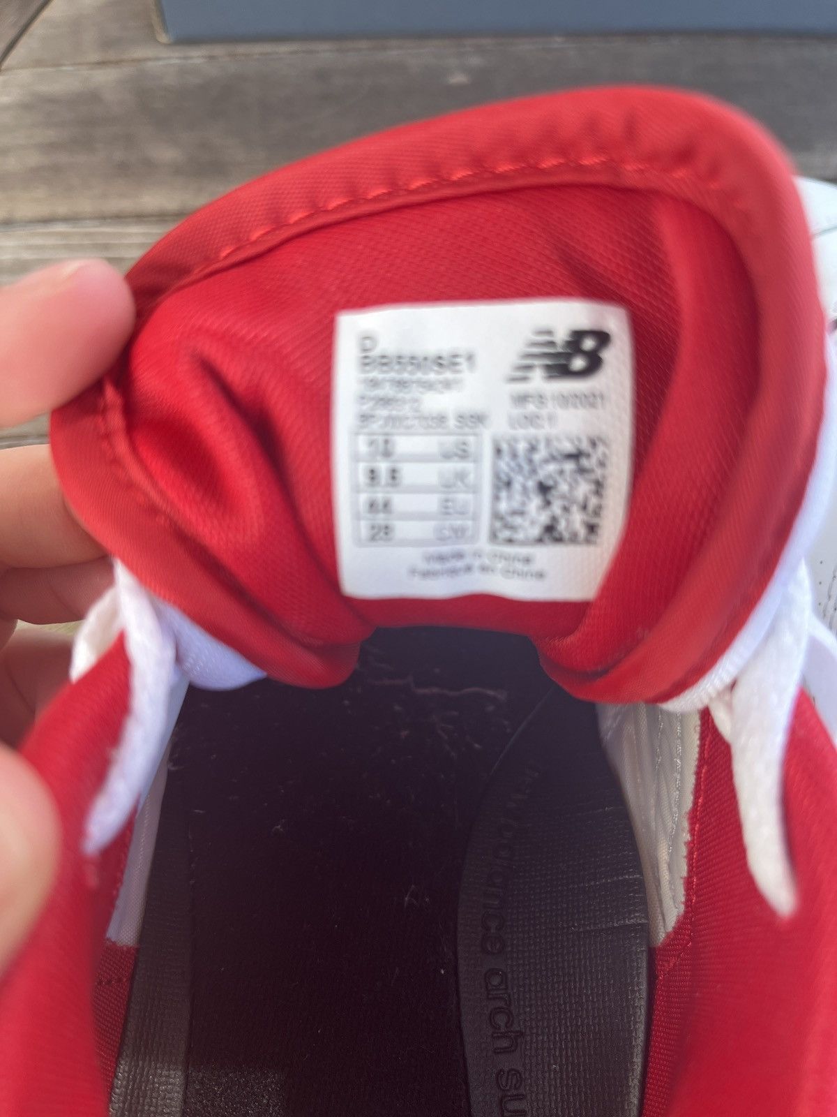 New Balance New Balance 550 “White Team Red” Size US 10 / EU 43 - 3 Thumbnail