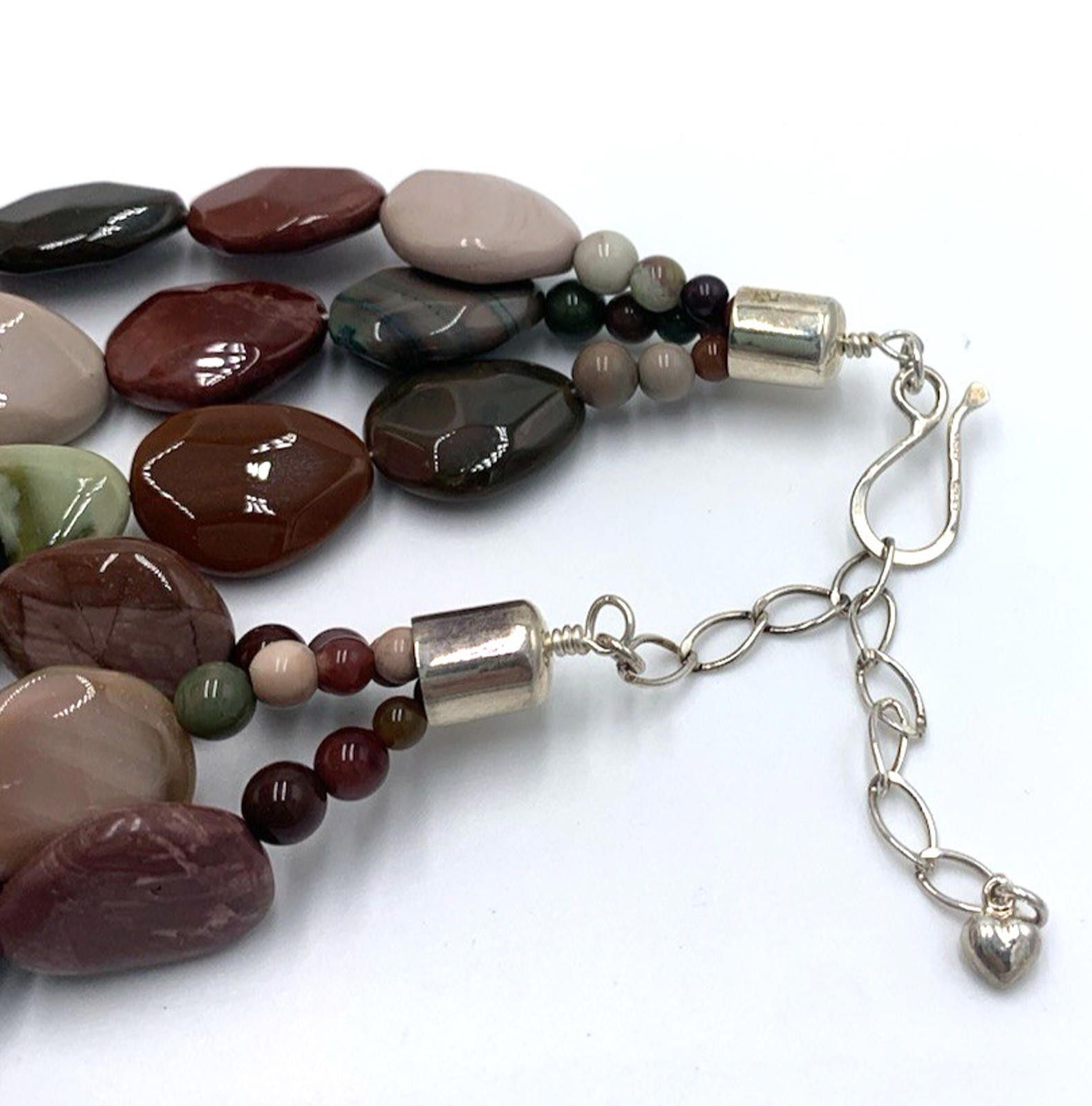 Other NOS Jay King DTR Multi Color Jasper Sterling Silver Necklace Size ONE SIZE - 6 Thumbnail