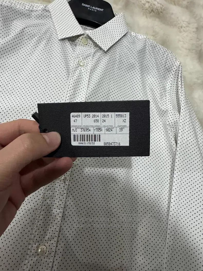 Saint Laurent Paris Saint Laurent Paris size 39 Original White Polka Dot Men's Size US M / EU 48-50 / 2 - 2 Thumbnail