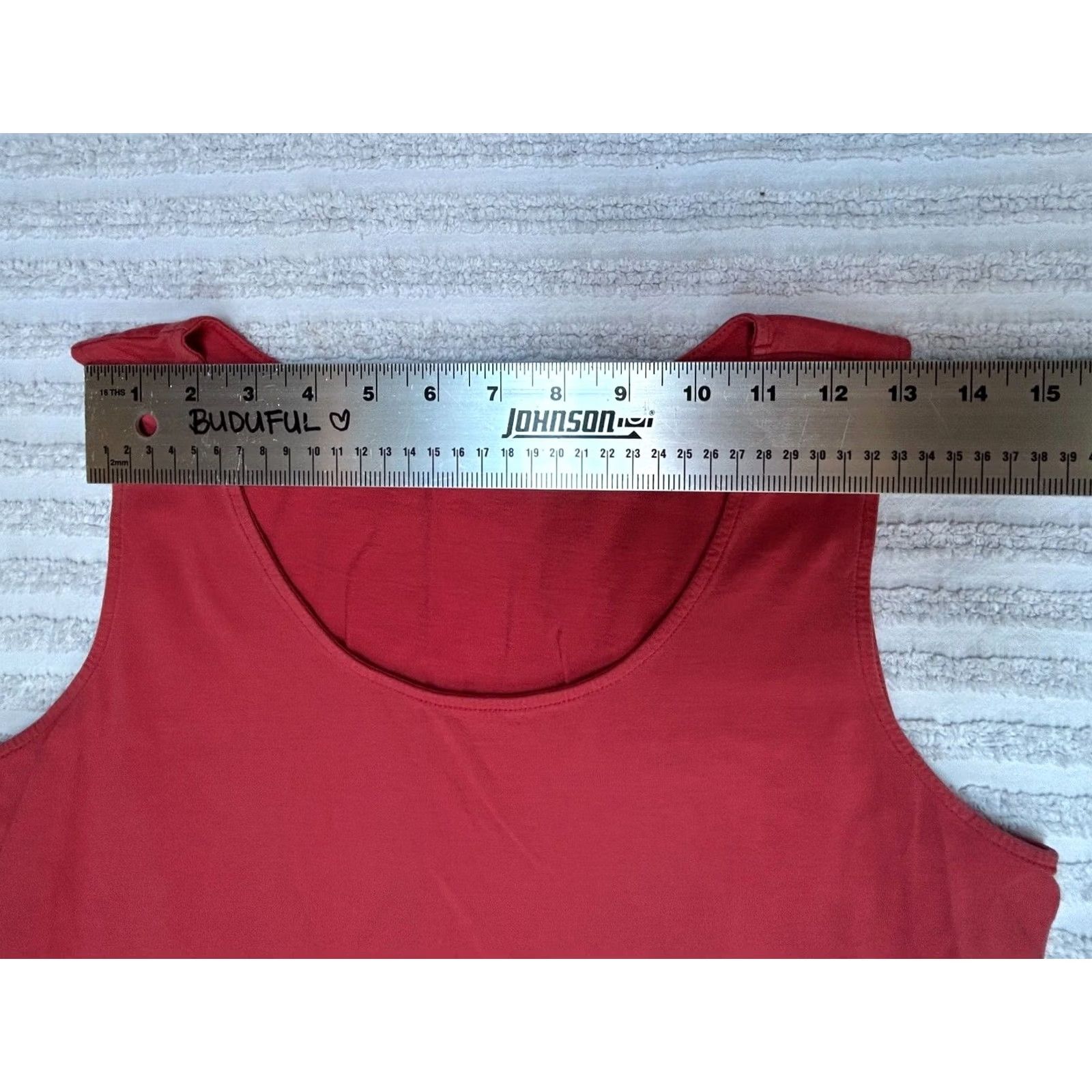 Vintage Garnet Hill Scoop Neck Pima Cotton Asymmetrical Tank Top Red Size Medium Size M / US 6-8 / IT 42-44 - 7 Thumbnail