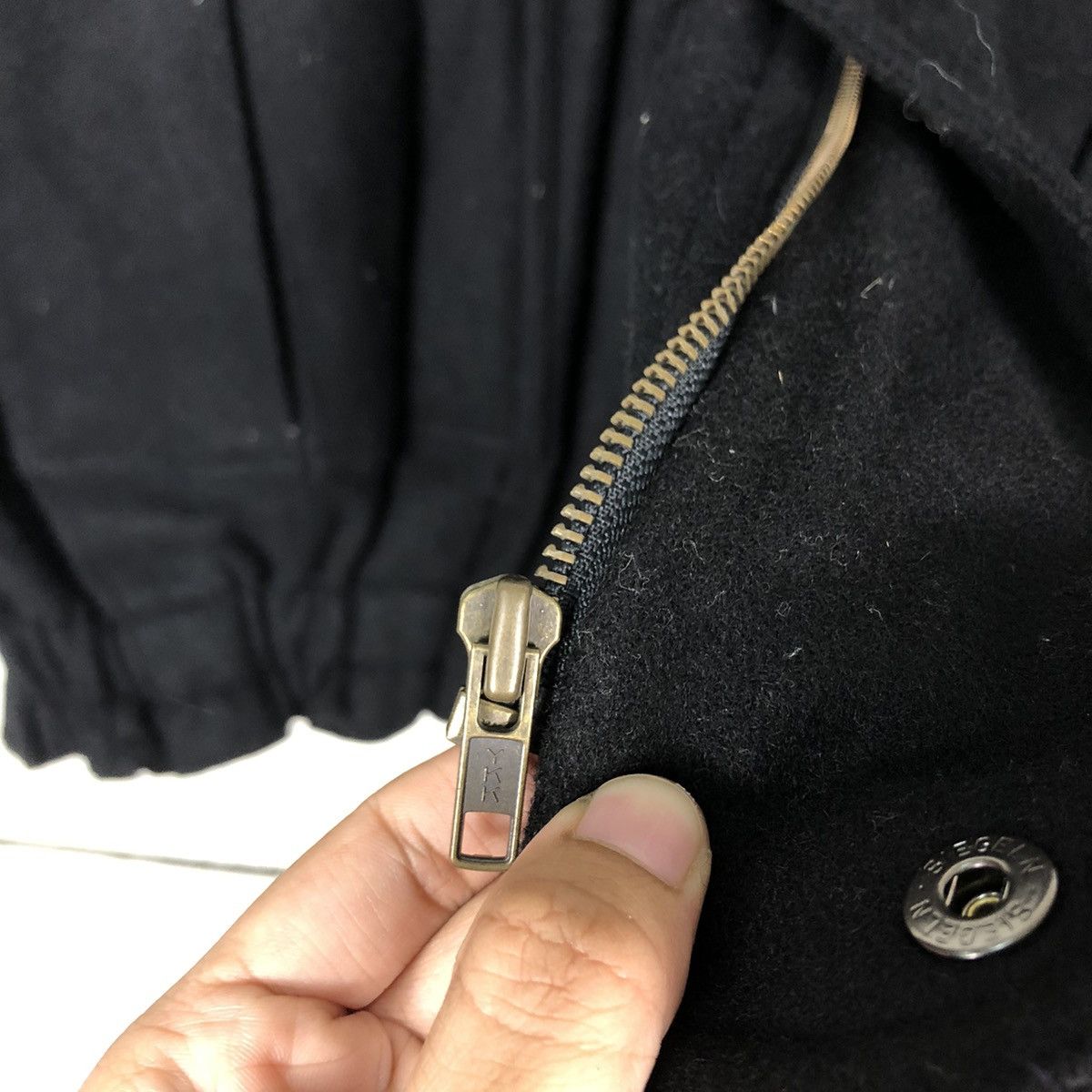 Issey Miyake 🔥Rich Black - Vintage Wool Biker Jacket Wood Heaven Japan Size US L / EU 52-54 / 3 - 17 Thumbnail