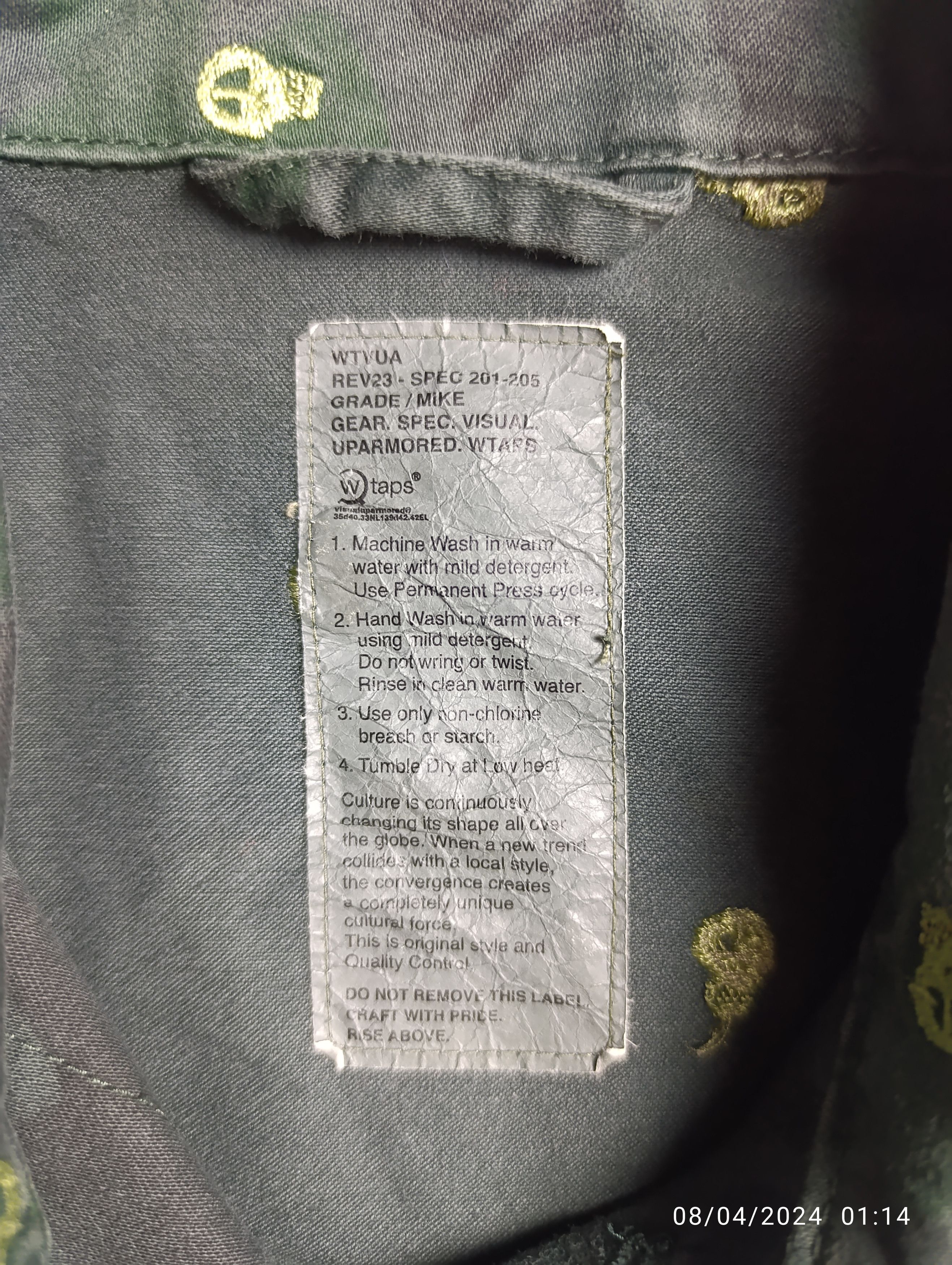 Stussy × Wtaps RARE ARCHIVAL WTAPS X STUSSY M-65 JACKET HUNTER CAMO Size US M / EU 48-50 / 2 - 12 Thumbnail
