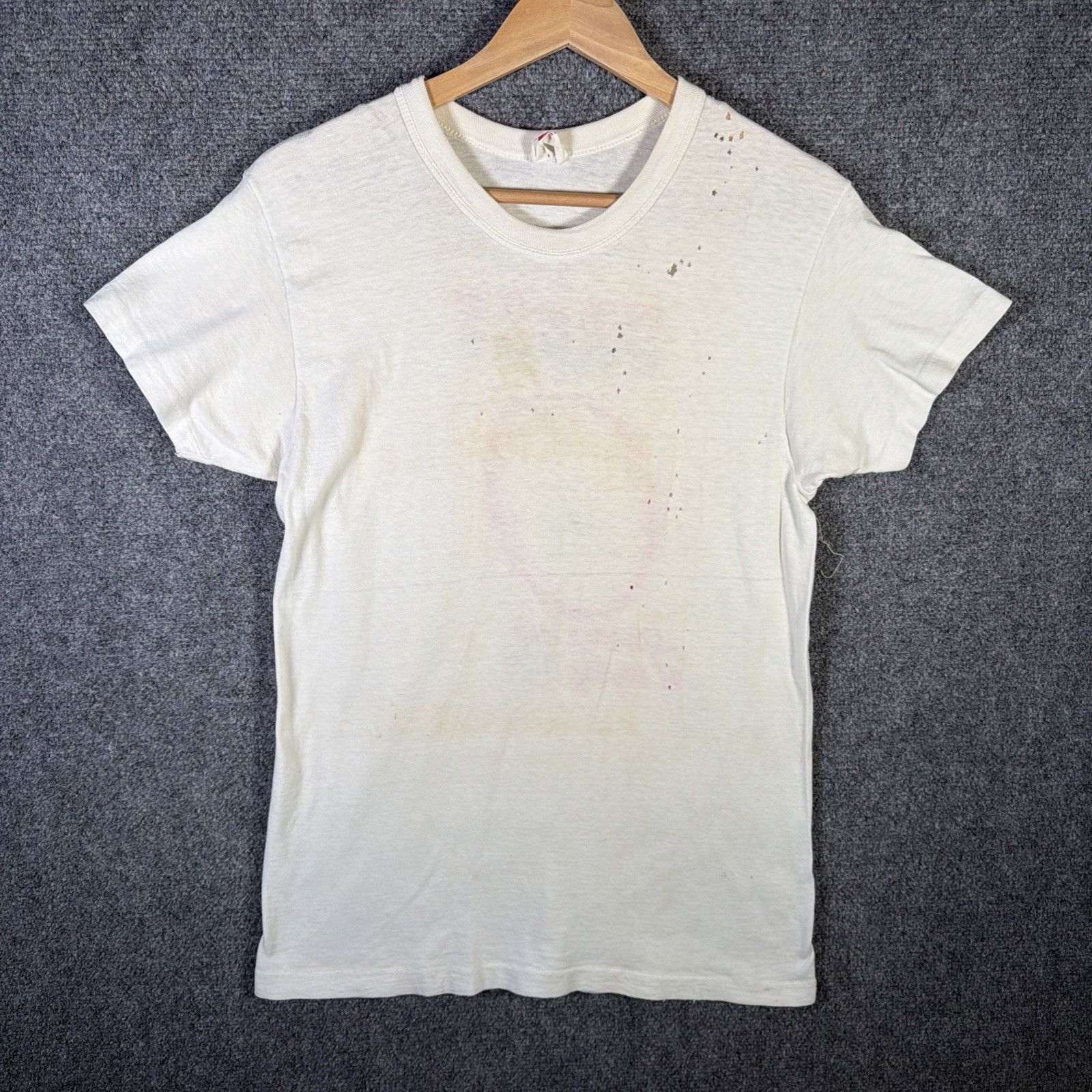 Hanes True Vintage Hanes Shirt Mens Medium White 60s Weed Nature Size US M / EU 48-50 / 2 - 9 Thumbnail