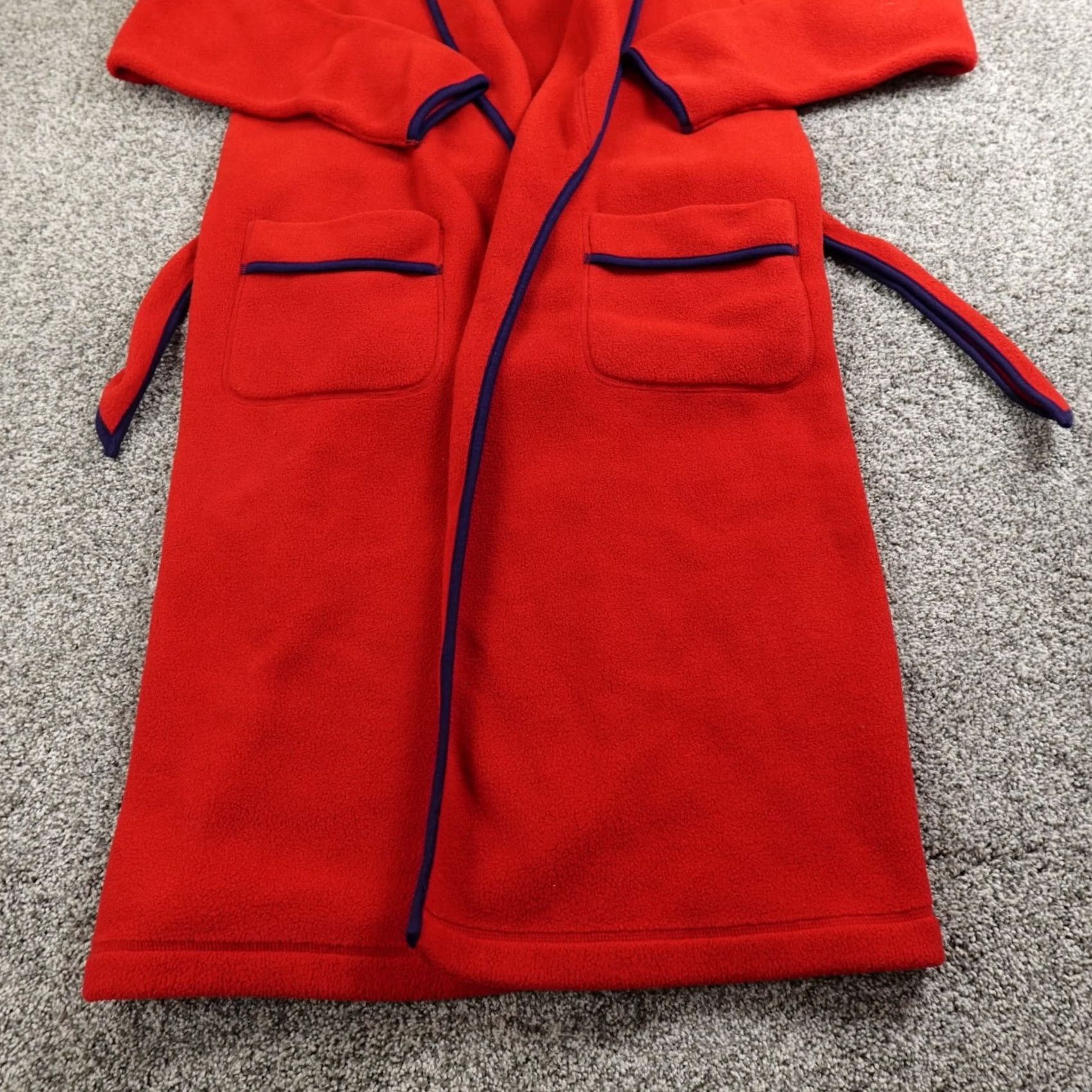 J.Crew VTG J.CREW Robe Mens XS Red Fleece Belted Shawl Tie Night USA Sleep Bath Bathrobe Shoal Oarsman Preppy USA Mens XS Red VTG J.CREW Robe Size US XS / EU 42 / 0 - 2 Thumbnail