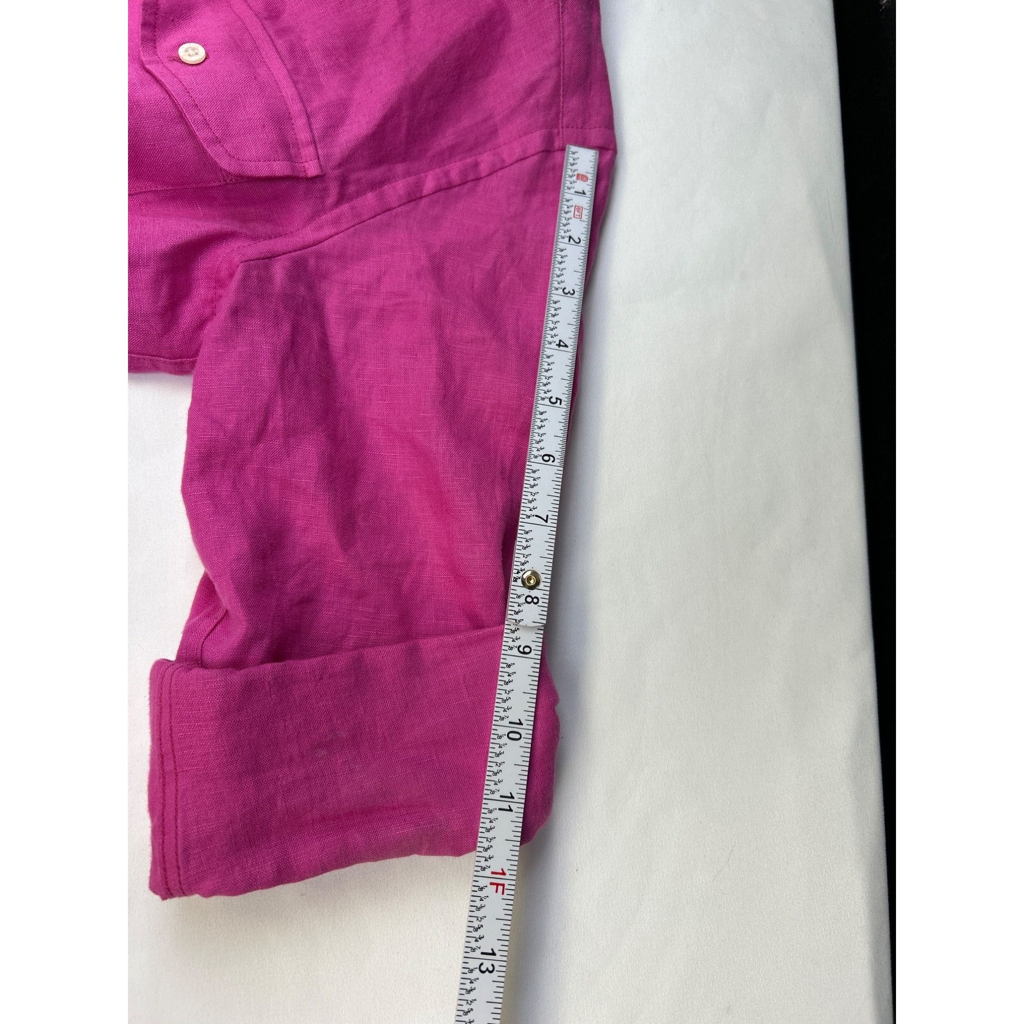 Polo Ralph Lauren Lauren Ralph womens pink linen shirt size S SKU 6978 Size S / US 4 / IT 40 - 7 Thumbnail