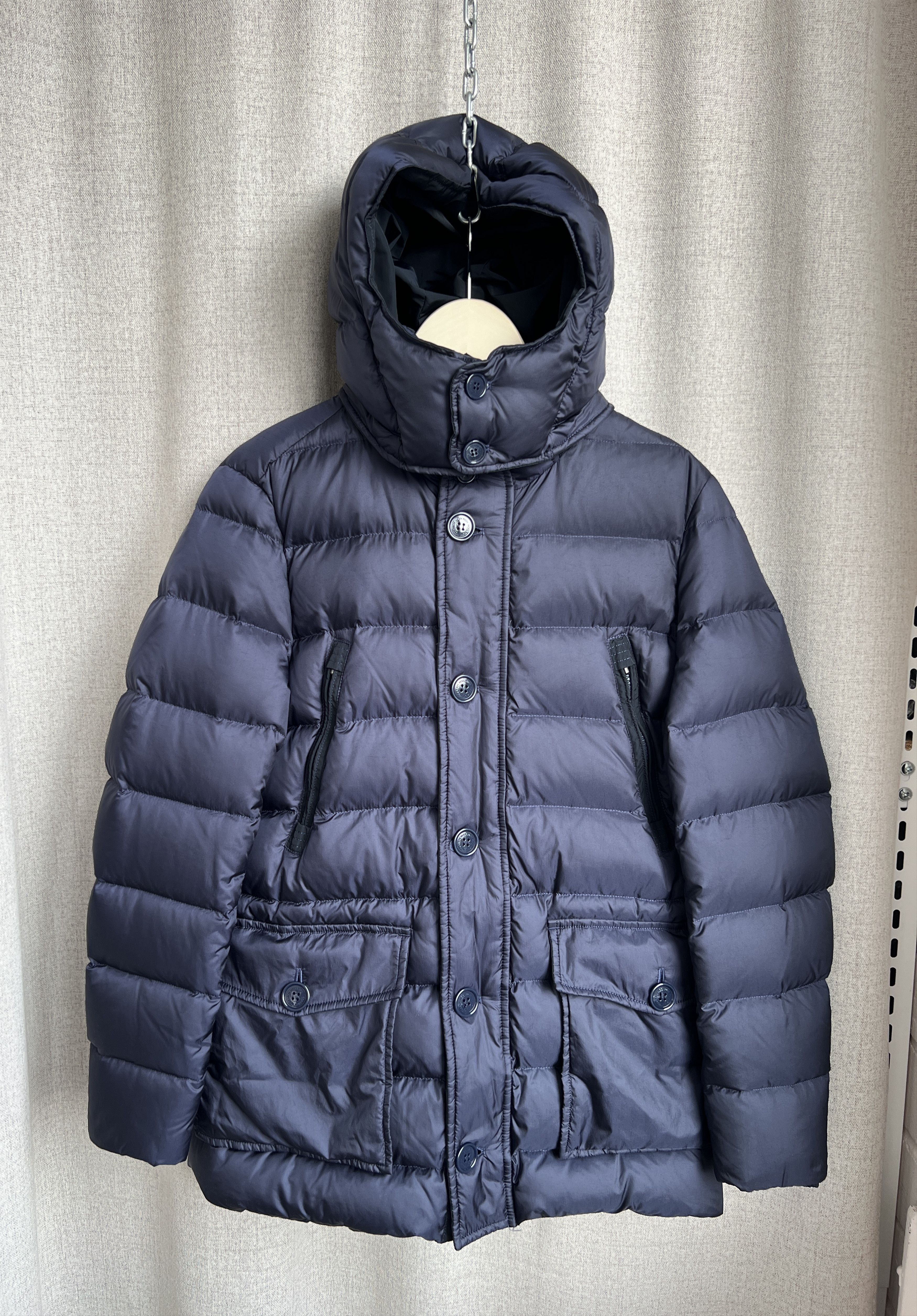 Woolrich Woolen Mills Woolrich Navy Blue Nylon Down Jacket Parka Size US XS / EU 42 / 0 - 3 Thumbnail