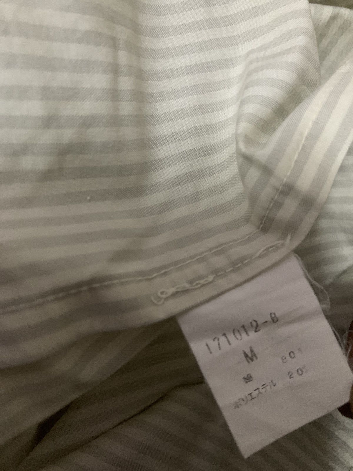 Issey Miyake 💥Final💥Vintage Issey Miyake Stripe Shirt Buttom Size US L / EU 52-54 / 3 - 7 Thumbnail