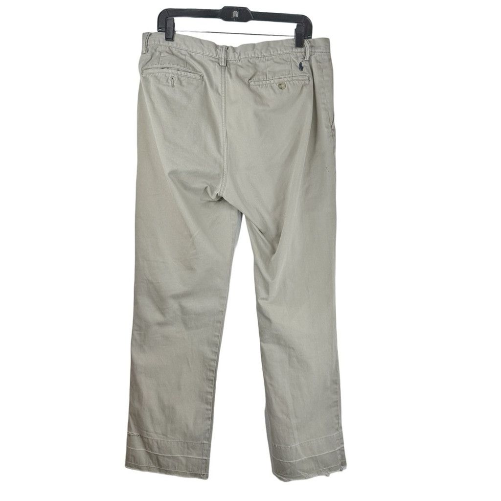 Polo Ralph Lauren POLO RALPH LAUREN Men's Light Khaki/Bone Color Chino 34/30 Size US 34 / EU 50 - 6 Thumbnail