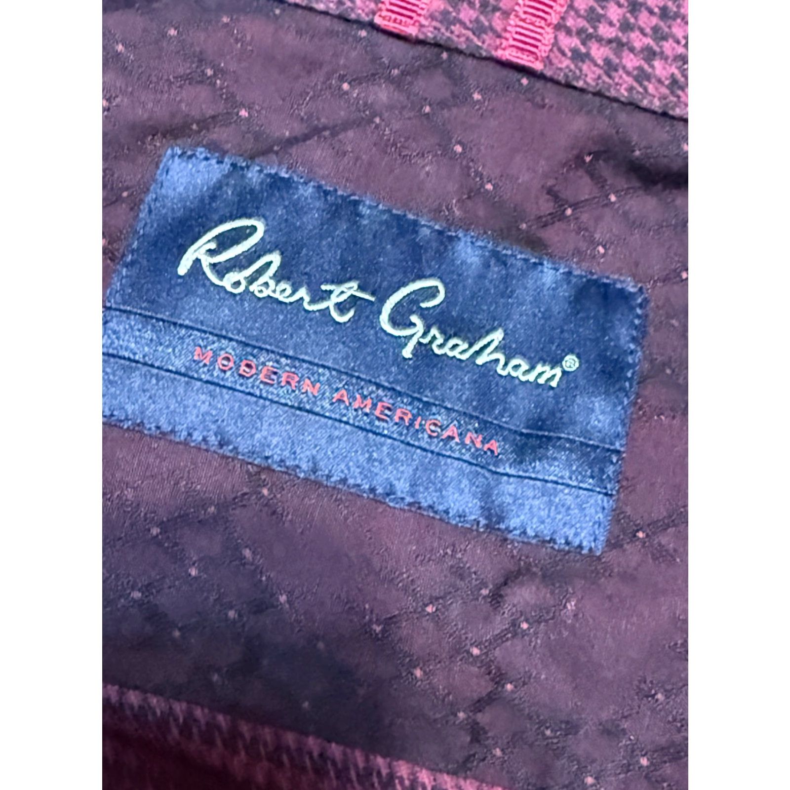 Robert Graham Robert Graham Shirt Men Small Red Button-Up Long Sleeve Tailored Fit Size US S / EU 44-46 / 1 - 5 Thumbnail