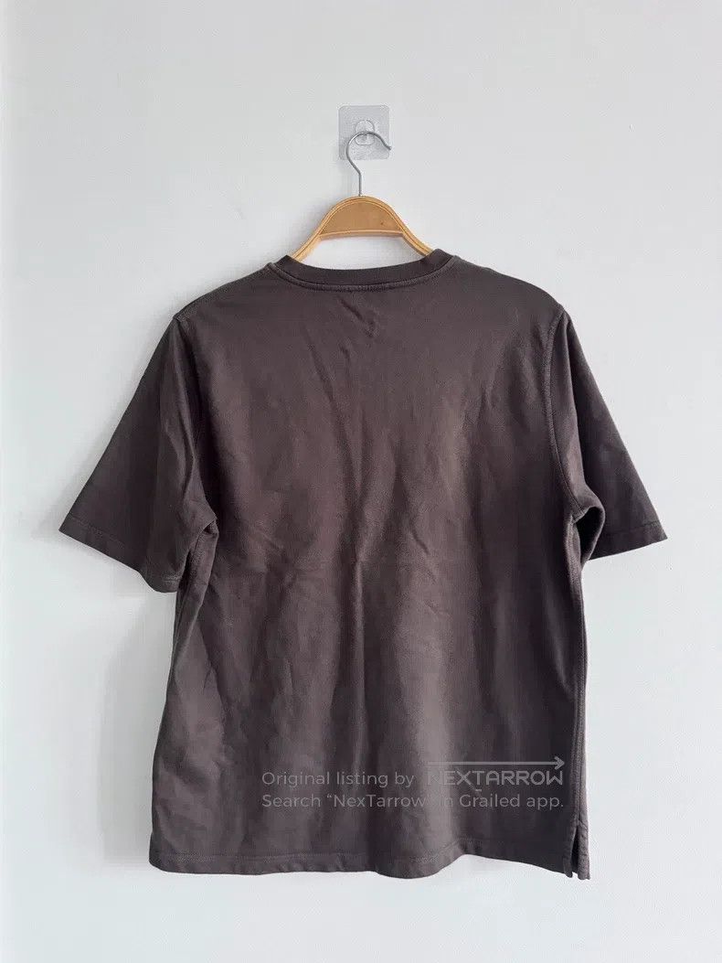 Hermes Hermes Chestnut short-sleeve T-shirt with a small lamb lea Size M / US 6-8 / IT 42-44 - 4 Thumbnail