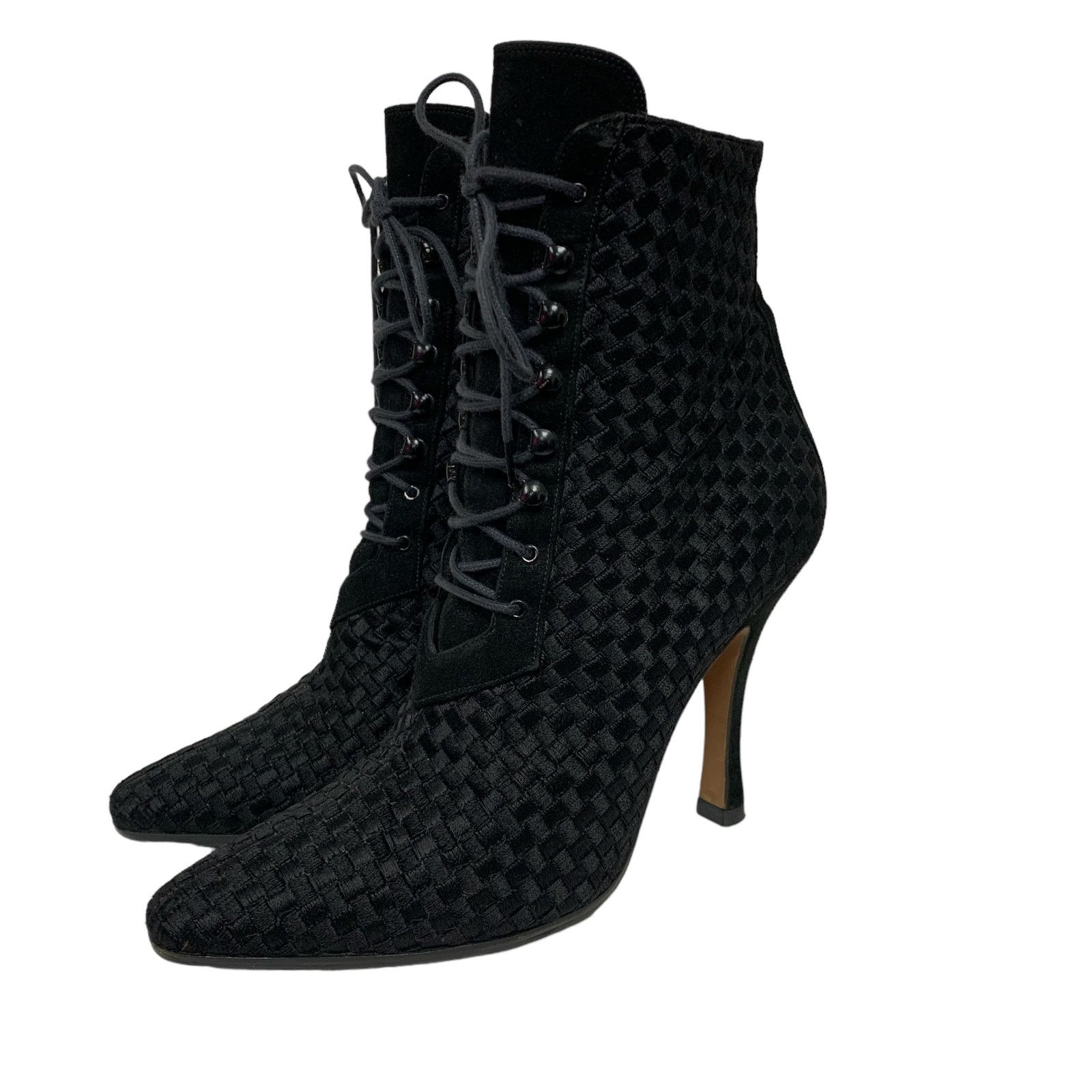 Vintage Vintage Marco Delli Womens Size 8 Black Pointed Heel Boots Size US 8 / IT 38 - 1 Thumbnail
