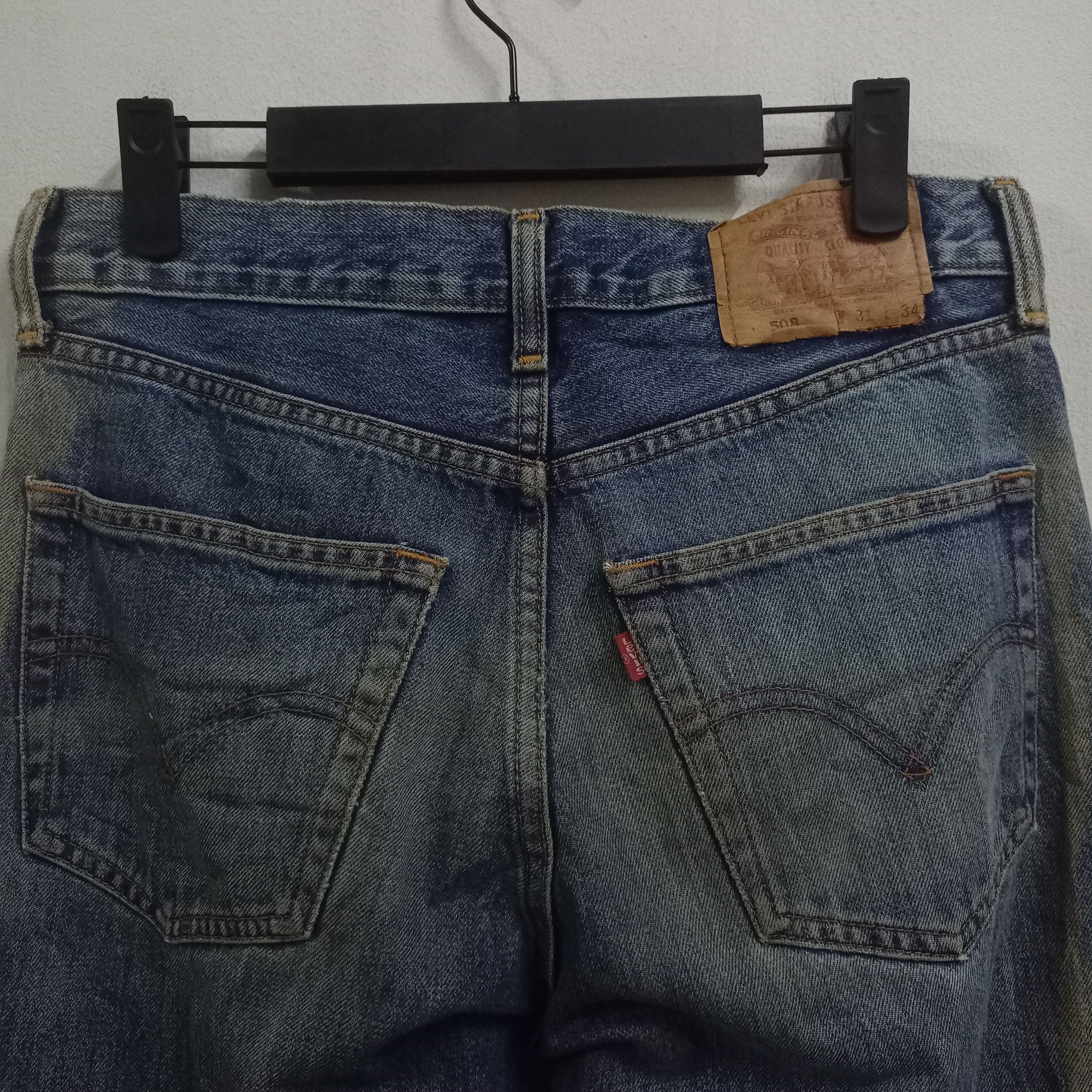 Levi's × Levi's Vintage Clothing Vintage Levis 508 Mud Wash Distressed Baggy Jeans 30x28 Size US 30 / EU 46 - 7 Thumbnail