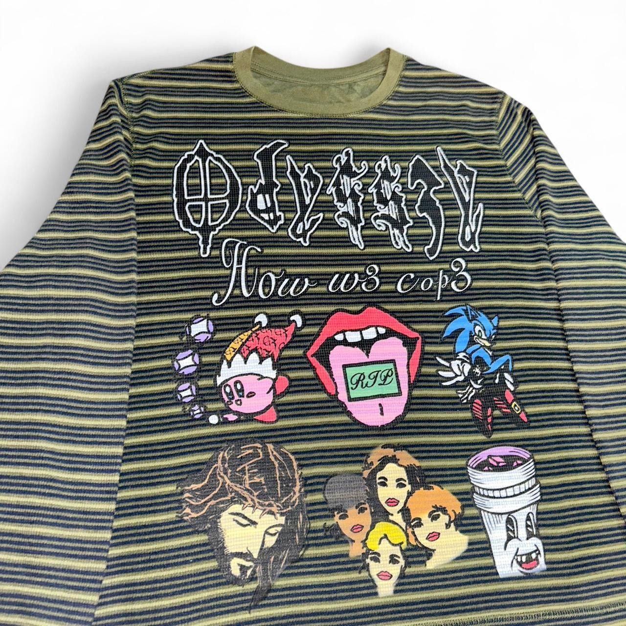 Other Odyss3y 1 of 1 “HOW W3 COP3” vintage thermal tee Size US L / EU 52-54 / 3 - 4 Thumbnail