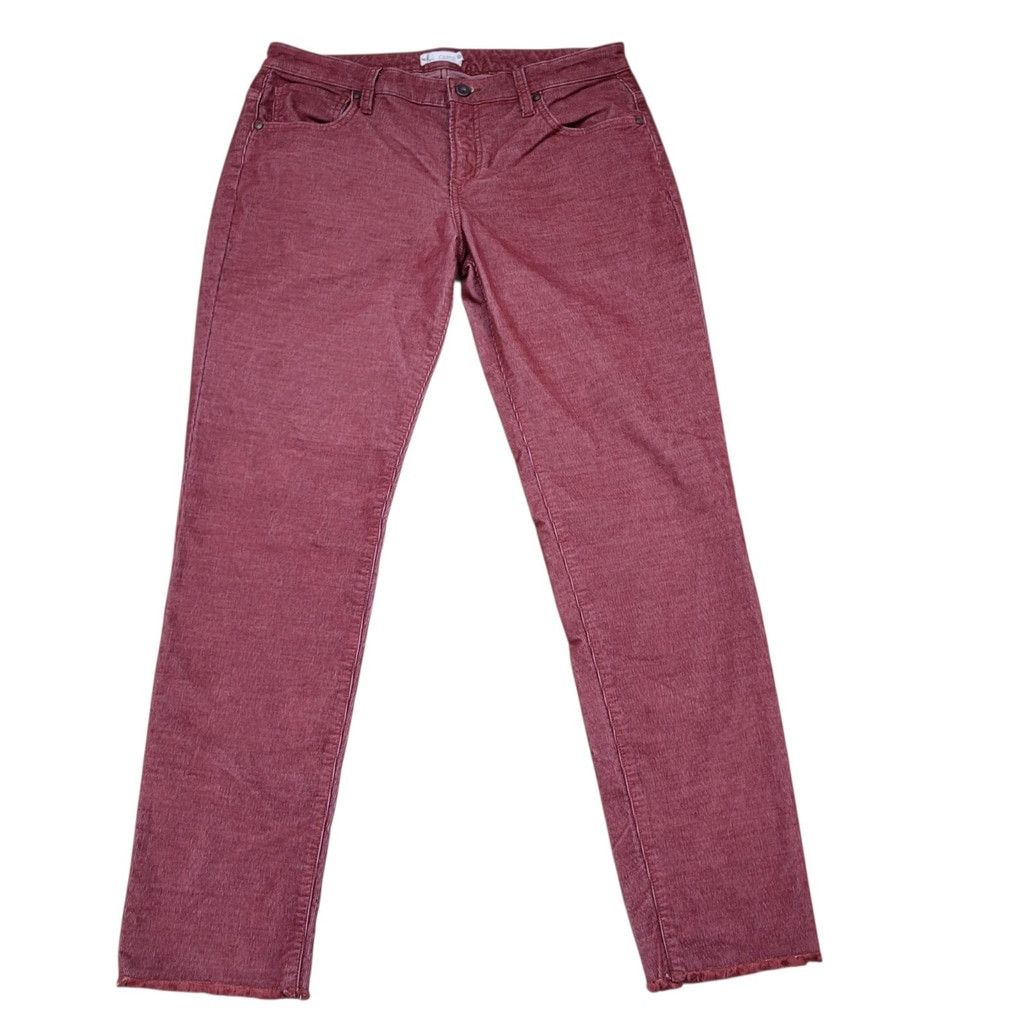Other Carve Designs Carson Cord Hi-Rise Fray Ankle Rust Pants Wome Size 30" / US 8 / IT 44 - 4 Thumbnail