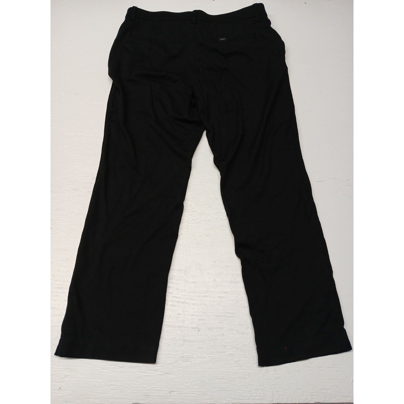 Lee Lee (16) Womens Black Relaxed Stretch Smart Fit Dress Slacks Size 38" / US 16 / IT 52 - 6 Thumbnail