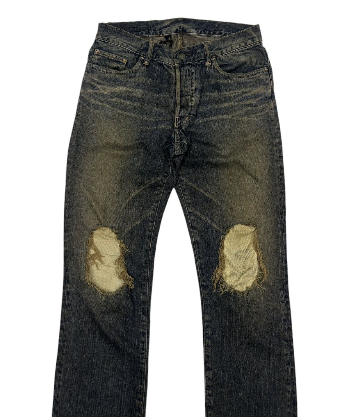 RUDE GALLERY VINTAGE RUDE GALLERY RUSTY DISTRESS ROCKSTAR DENIM JEANS Size US 30 / EU 46 - 3 Thumbnail