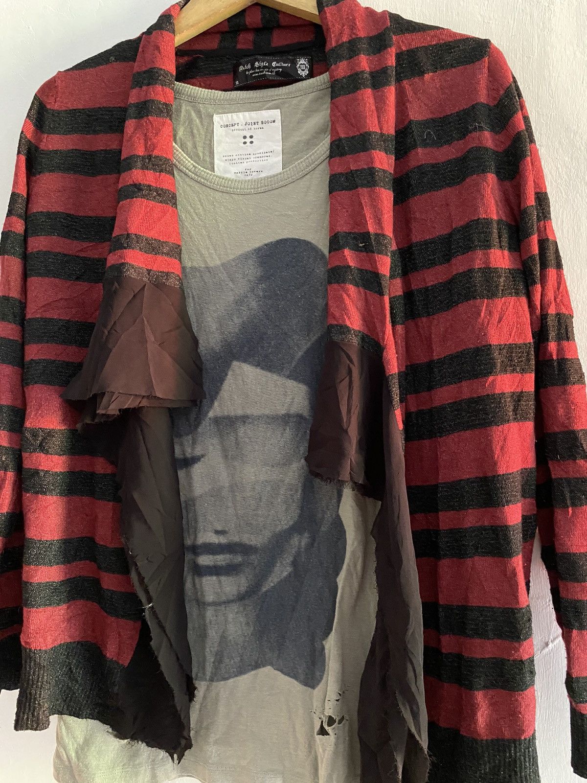 If Six Was Nine × Japanese Brand × Le Grande Bleu (L.G.B.) Match style culture striped knit cardigan Size US M / EU 48-50 / 2 - 2 Thumbnail