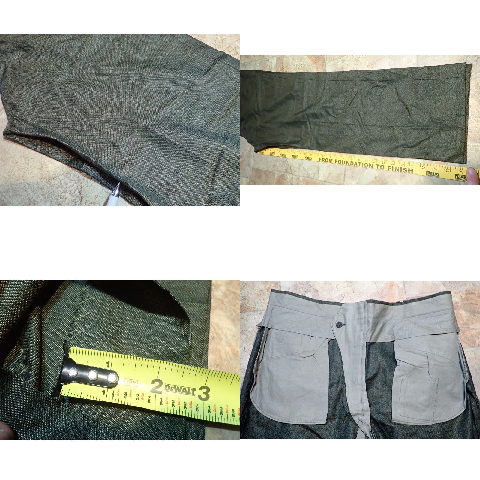 Vintage VINTAGE Sliver Mfg Co Gulf Steam Traditionals SHARKSKIN GREEN PANTS TROUSERS Slacks 34x28 Talon zip 1950s 60s Men Size US 34 / EU 50 - 9 Thumbnail