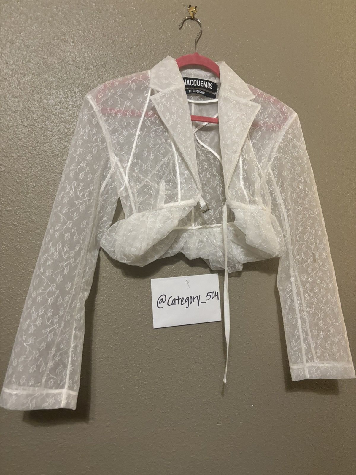 Jacquemus Jacquemus La Veste Dentelle cropped jacket Size XS / US 0-2 / IT 36-38 - 1 Thumbnail