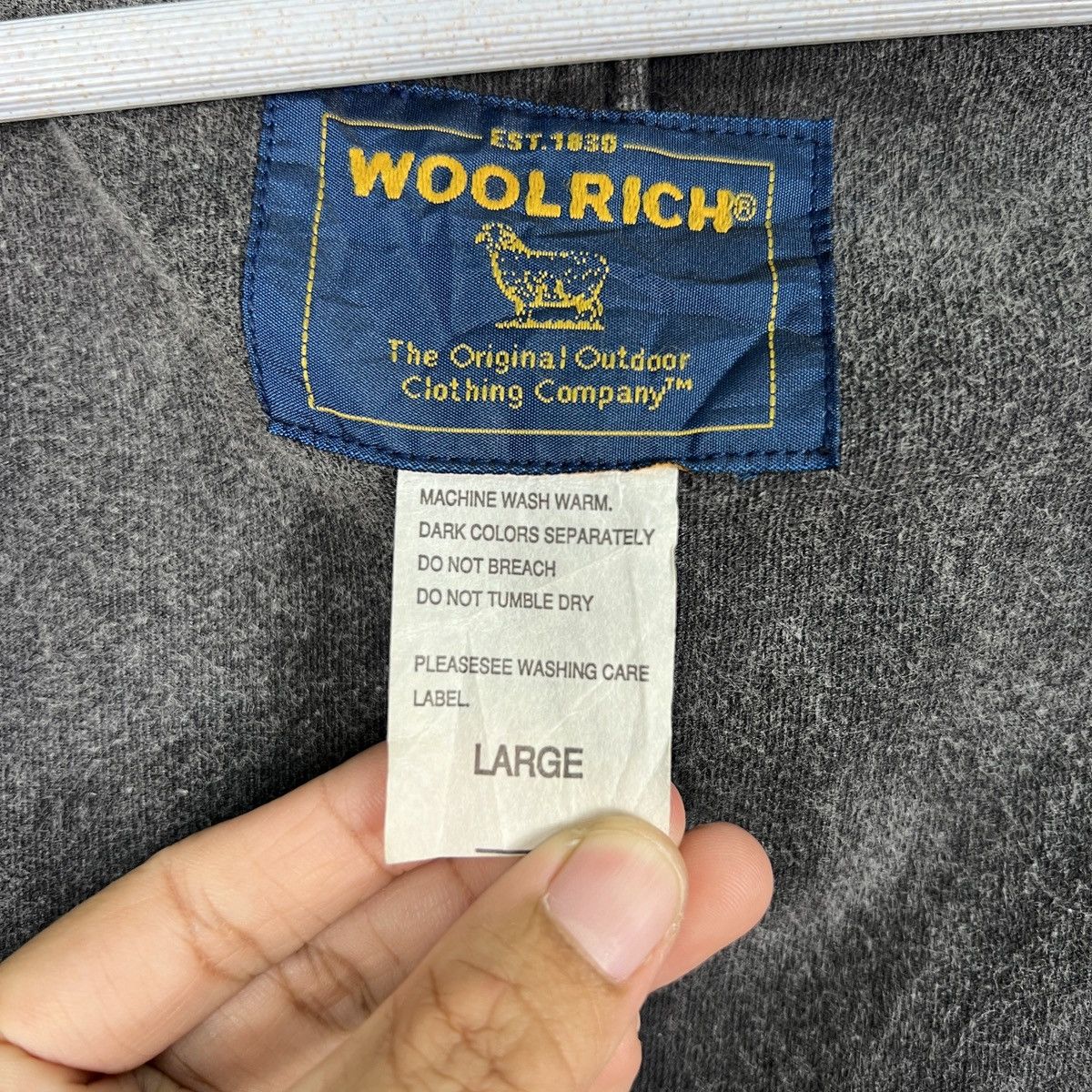 Woolrich Woolen Mills 🔥 VINTAGE WOOLRICH CHORE JACKET Size US L / EU 52-54 / 3 - 16 Thumbnail