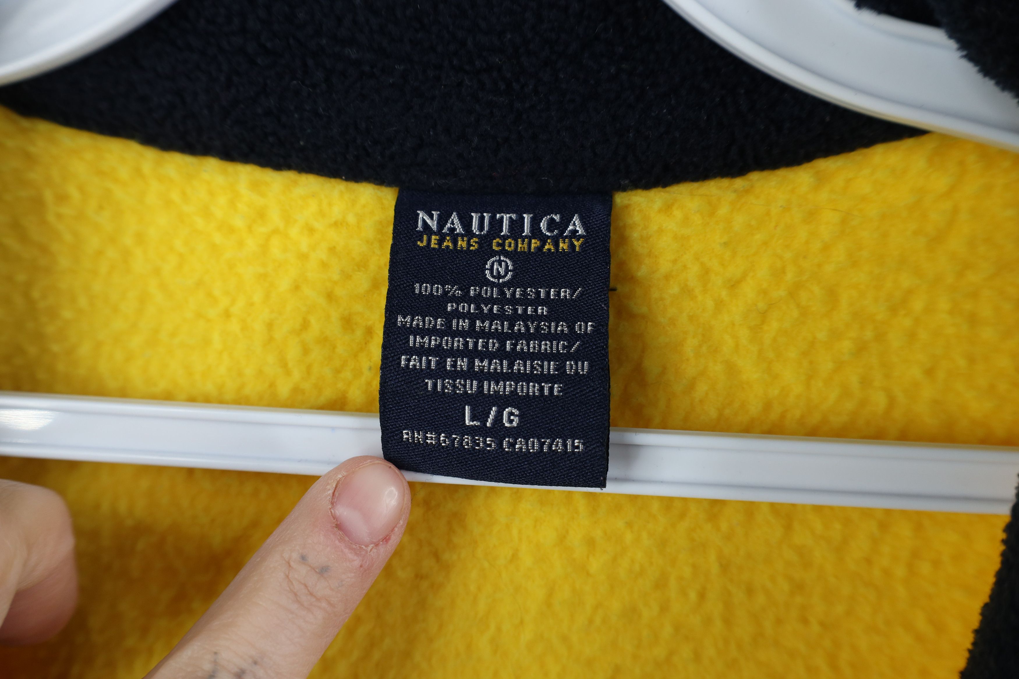 Nautica Vintage 90s Nautica Baggy Half Zip Fleece Pullover Sweater Size US L / EU 52-54 / 3 - 6 Thumbnail