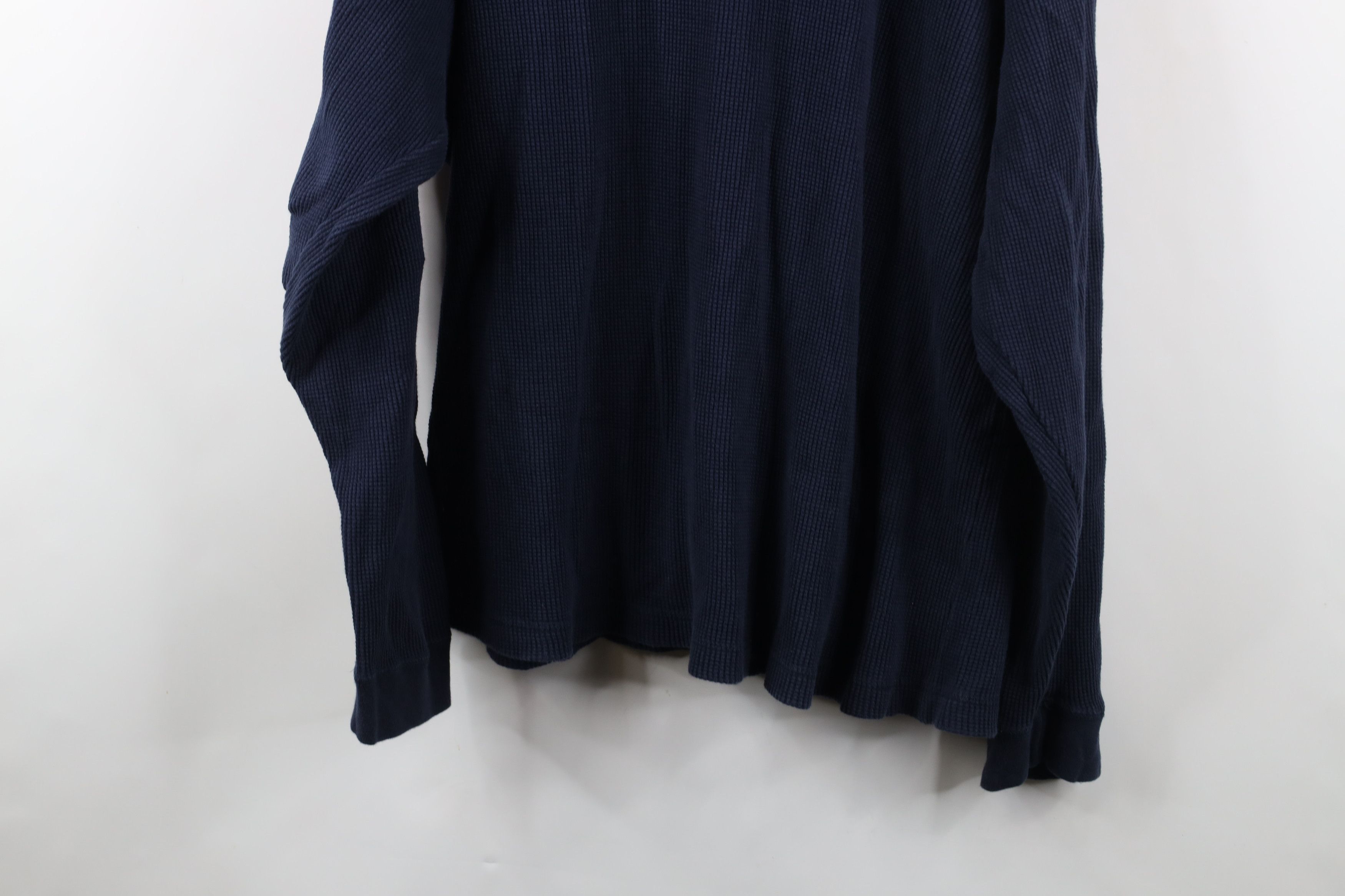 Vintage Vintage 90s Streetwear Thermal Waffle Knit Henley T-Shirt Size US XXL / EU 58 / 5 - 11 Thumbnail