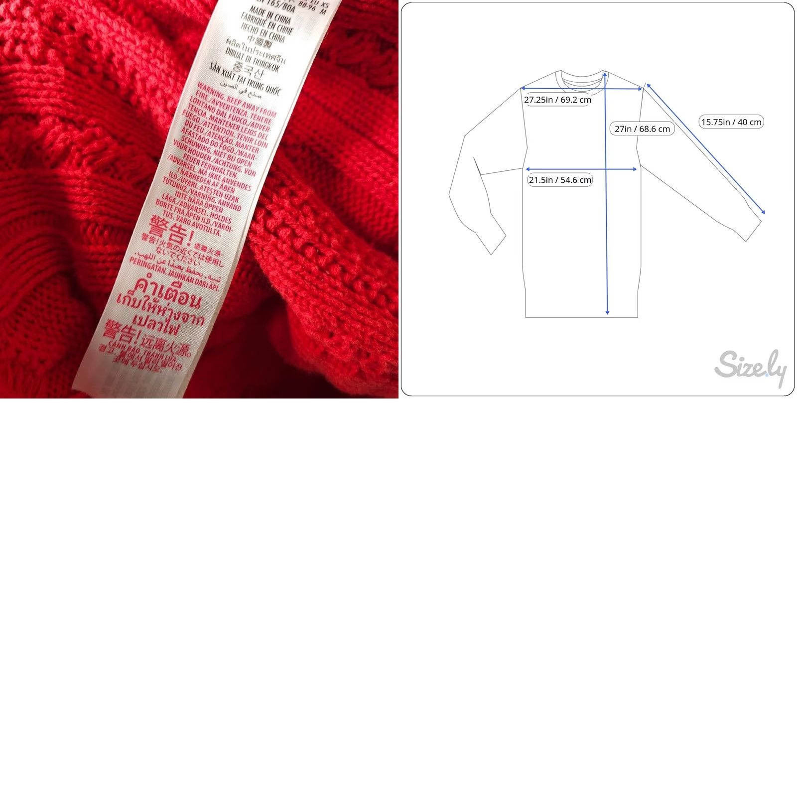 Disney Walt Disney World Cable Knit Sweater Mens XS Red Spirit Jersey Jumper Size US XS / EU 42 / 0 - 8 Thumbnail