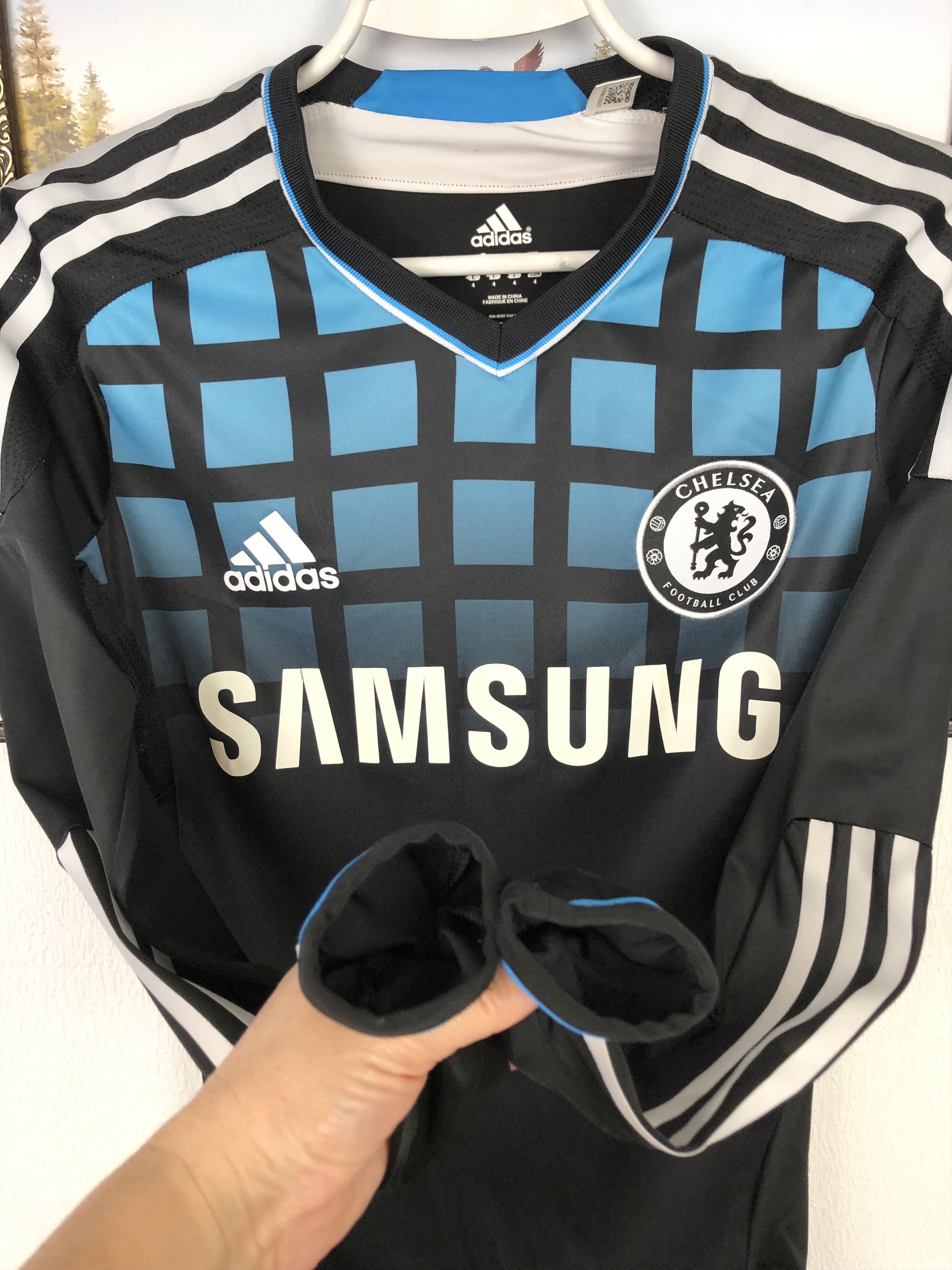 Adidas Chelsea football shirt 2011 Soccer Player Issue TechFit Tee Size US S / EU 44-46 / 1 - 6 Thumbnail