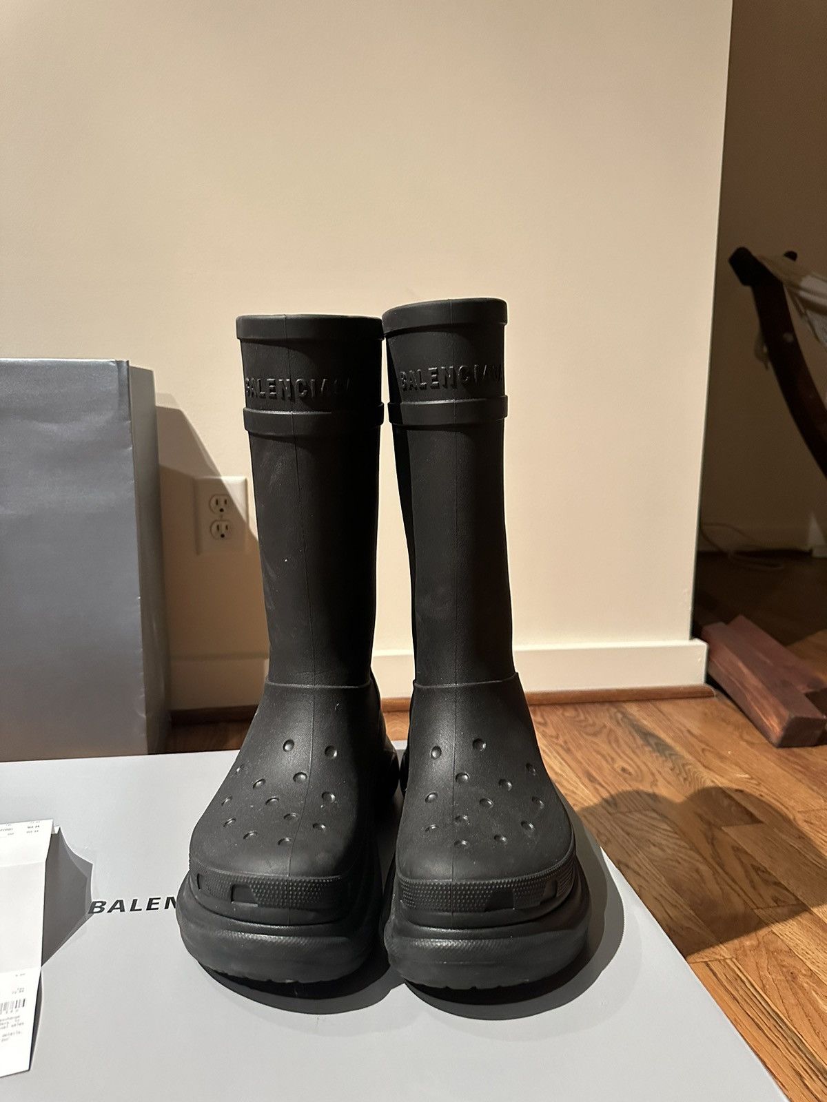 Balenciaga MEN'S CROCS™ BOOT IN BLACK | Grailed