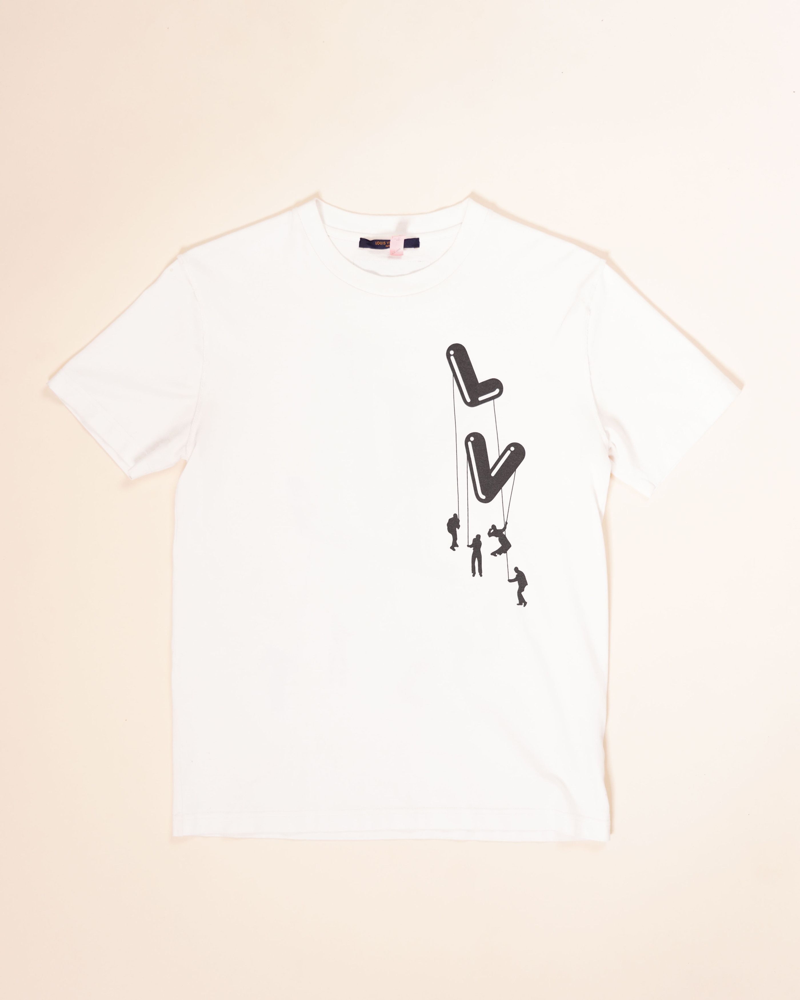 Pre-owned Louis Vuitton Virgil Ballon Tee In White