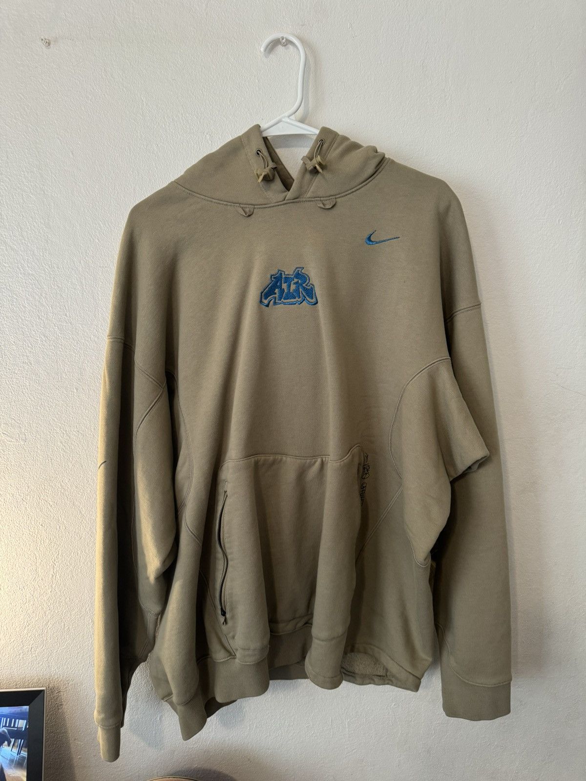 image of Nike X Off-White Hoodie in Beige, Men's (Size Large)