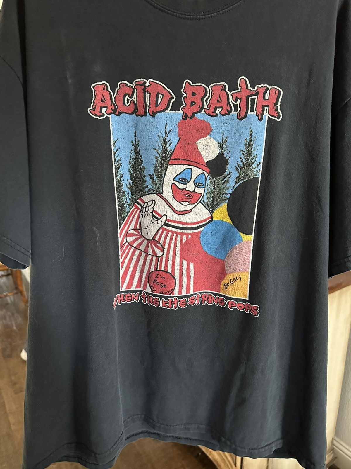 Vintage Acid Bath when the kite string pops tee Size US XL / EU 56 / 4 - 1 Thumbnail