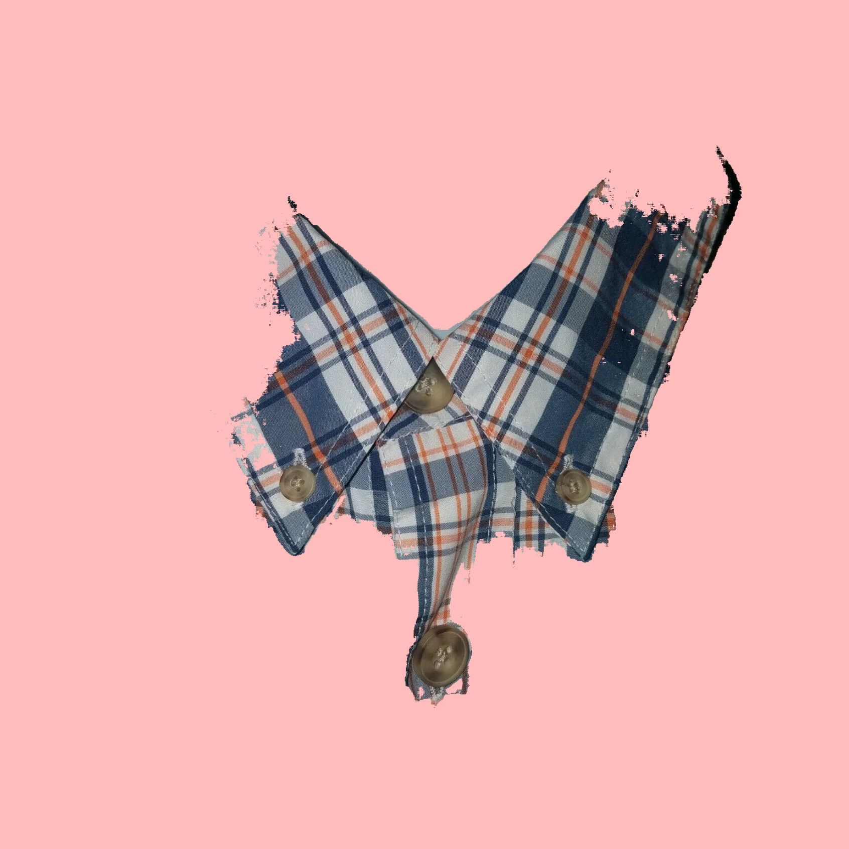 Vintage Authentic Duluth Trading Company Poly Nylon Blend Orange White Plaid Shirt ButtonClosure Size US XL / EU 56 / 4 - 2 Thumbnail