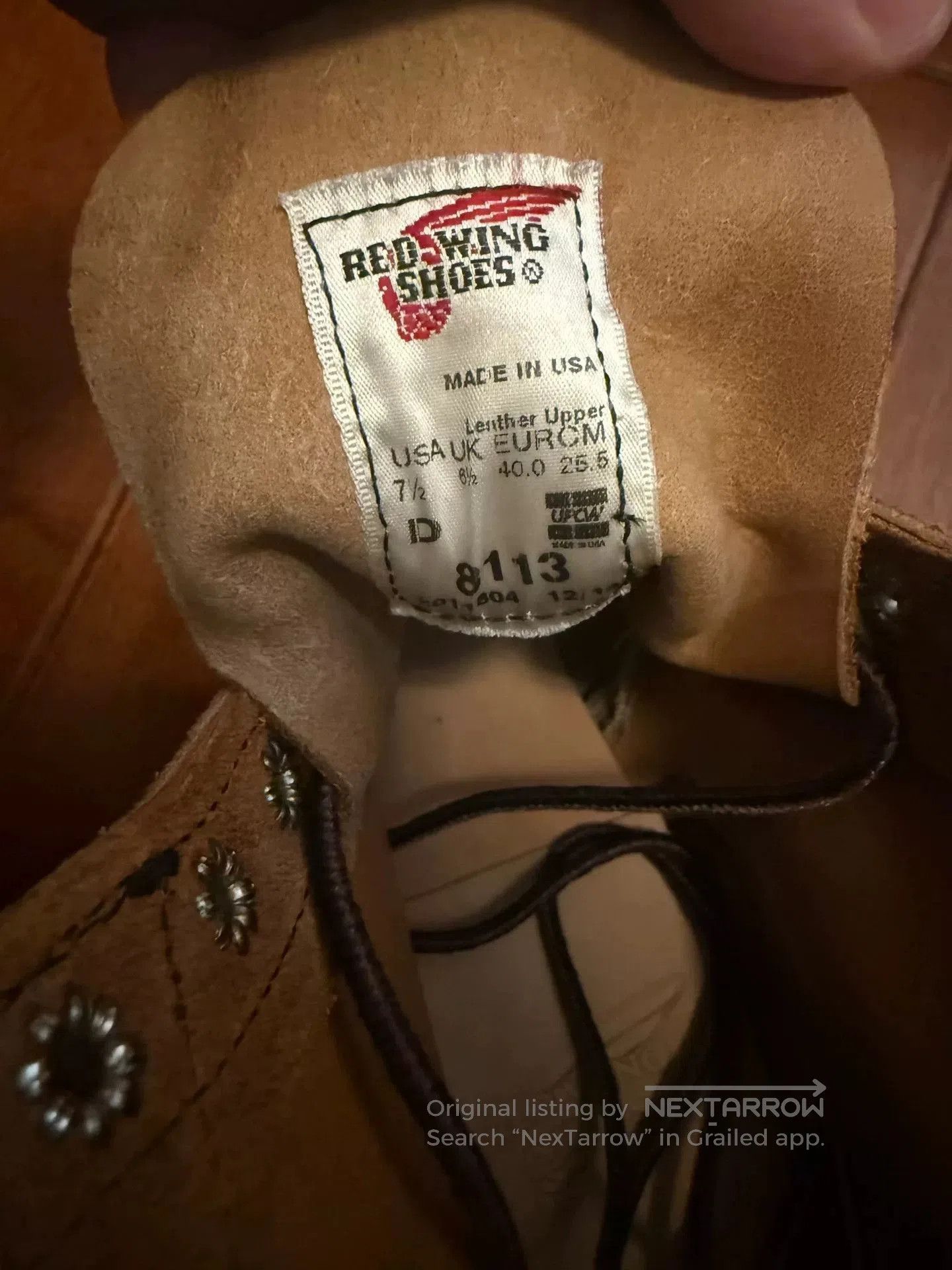 Red Wing Redwing 8113 Work Boots. Size US 7.5 / EU 40-41 - 6 Thumbnail