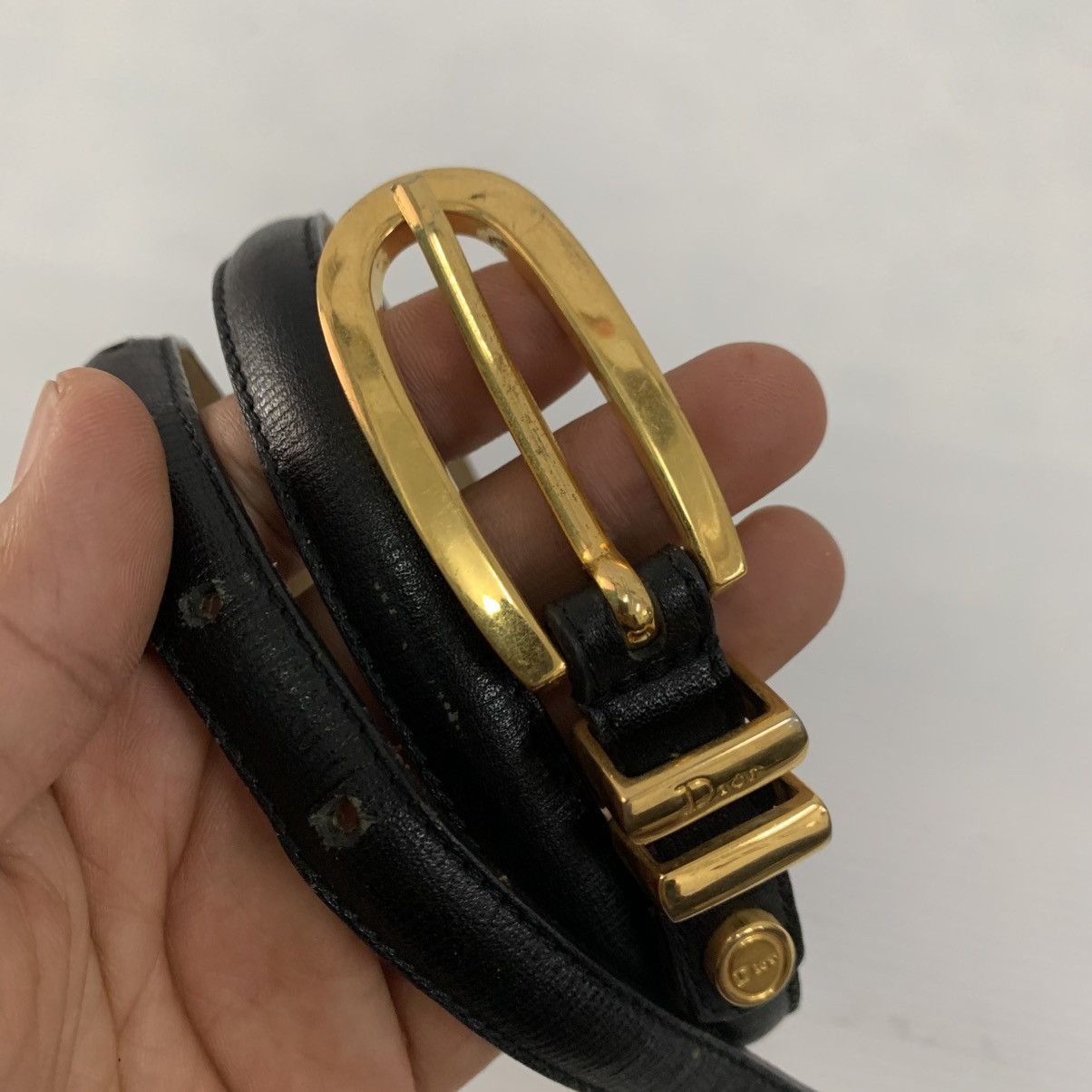 Christian Dior Monsieur CHRISTIAN DIOR Leather Belts Size ONE SIZE - 5 Thumbnail
