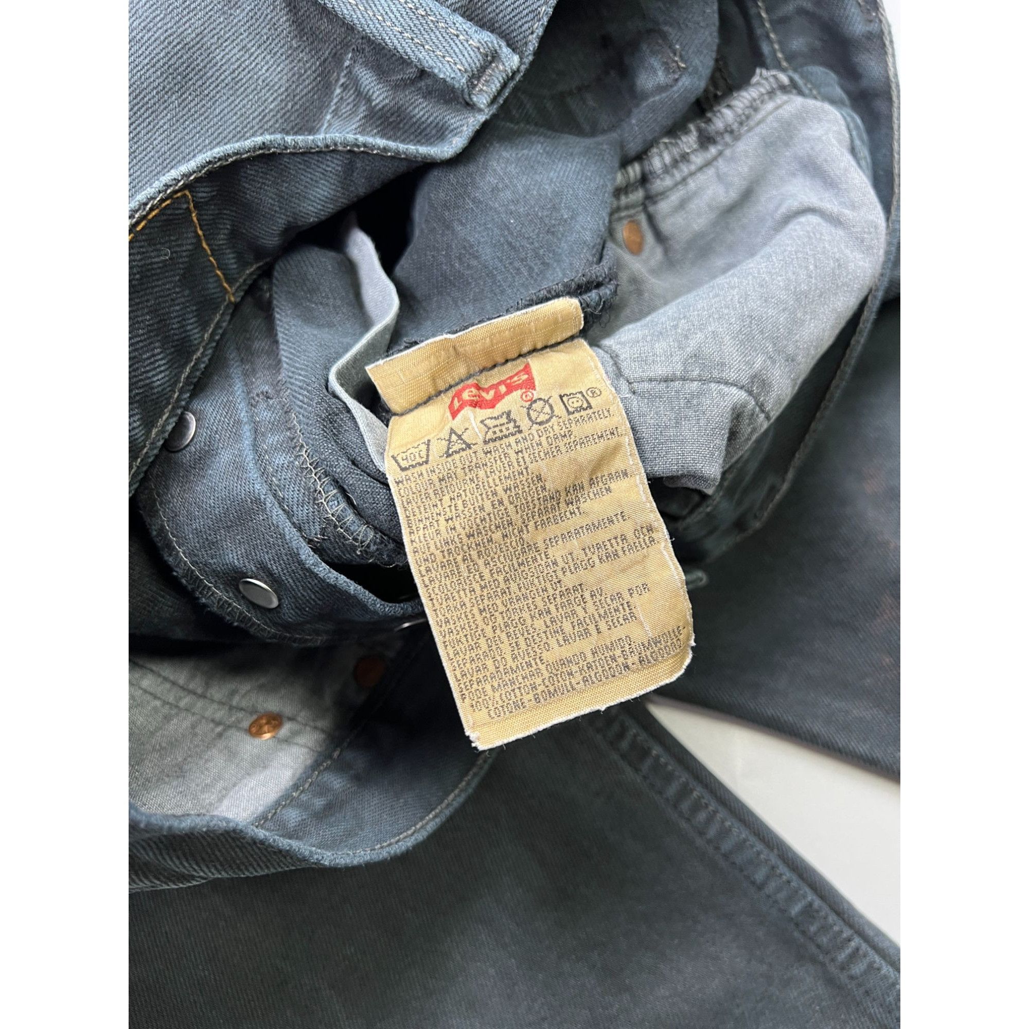 Levi's Levi’s 501 Made In USA Black Denim Jeans Pants (Y0937) Size US 32 / EU 48 - 7 Thumbnail
