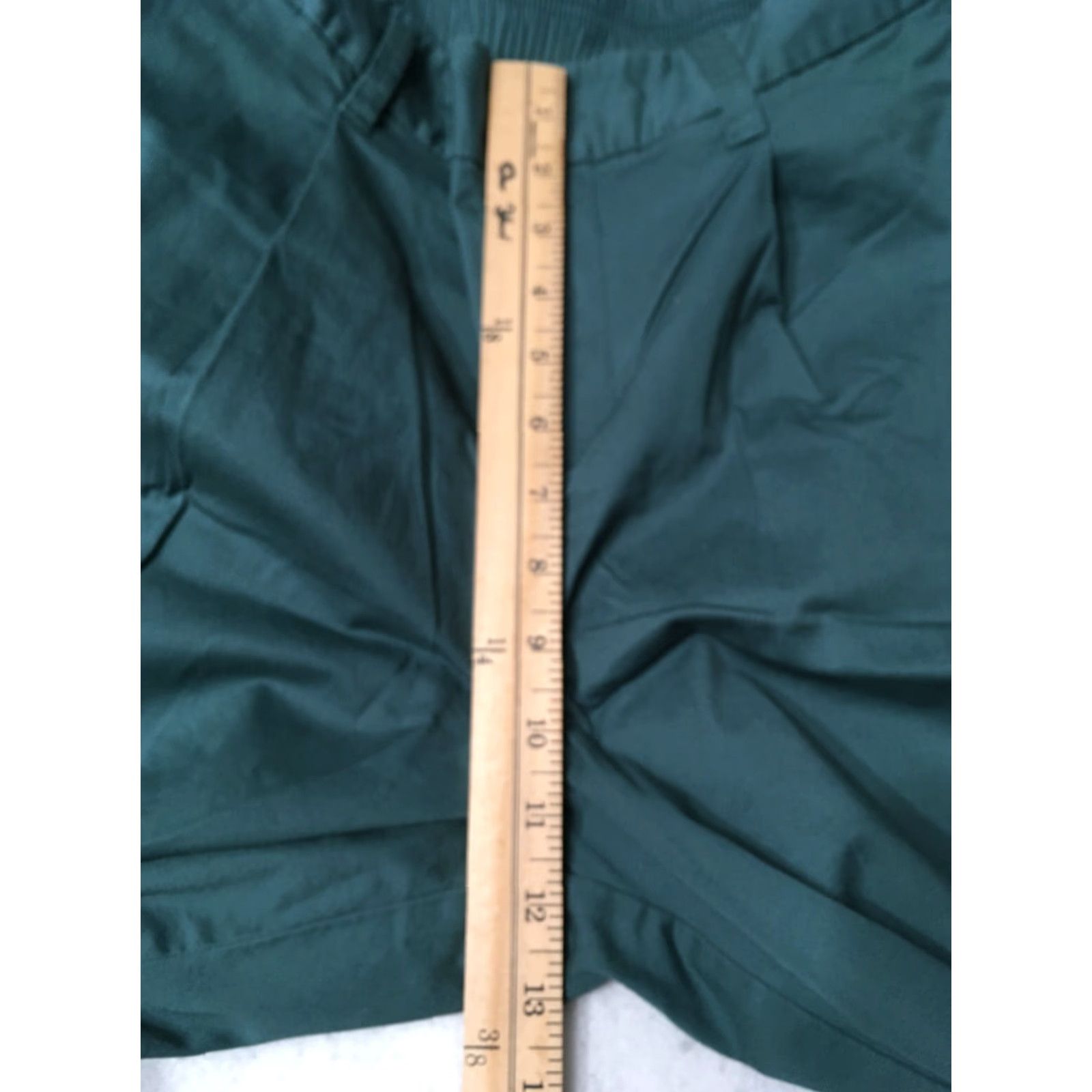 Vintage A New Day Pleated Straight Leg Women's M Green Pants Size 32" / US 10 / IT 46 - 3 Thumbnail