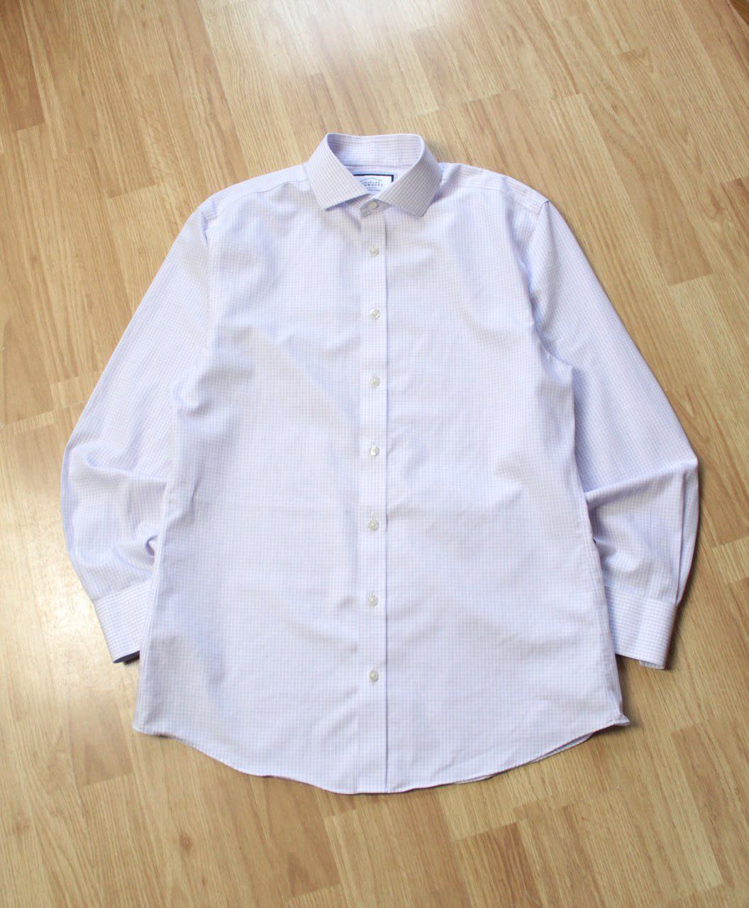 Charles Tyrwhitt 🔥 Charles Tyrwhitt Slim Fit Non Iron Button Up Shirt Check Size US XL / EU 56 / 4 - 2 Thumbnail