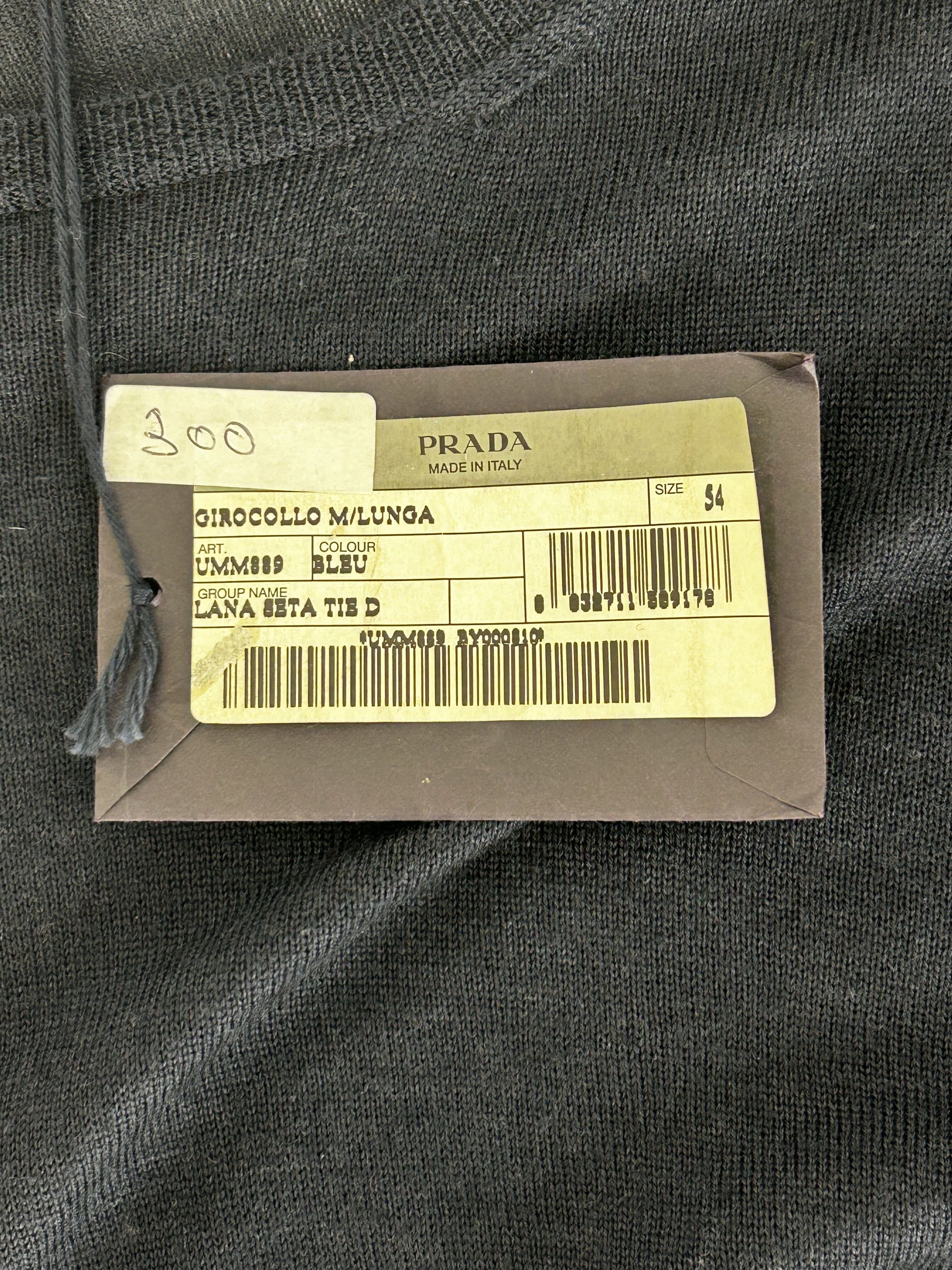 Prada Prada Fine Gauge Silk Mix Bleach Detail Crew Neck Knitwear Size US XL / EU 56 / 4 - 4 Thumbnail