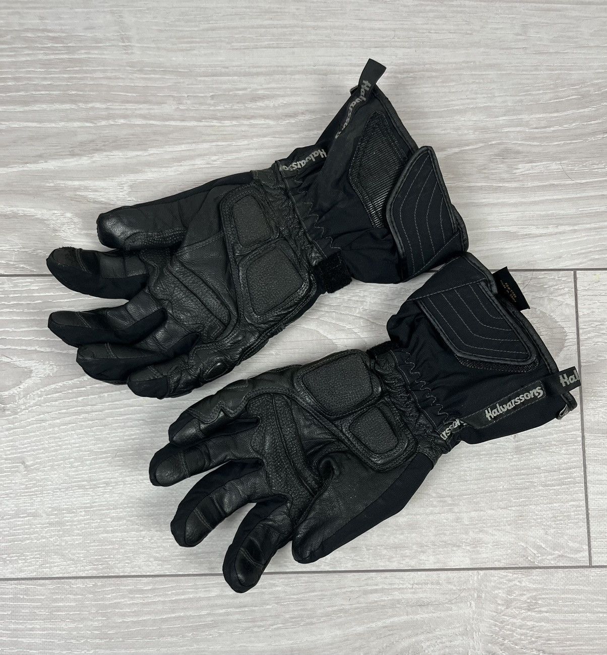 Vintage Halvarssons Leather Cordura Motorcycle Mens Gloves Size ONE SIZE - 6 Thumbnail