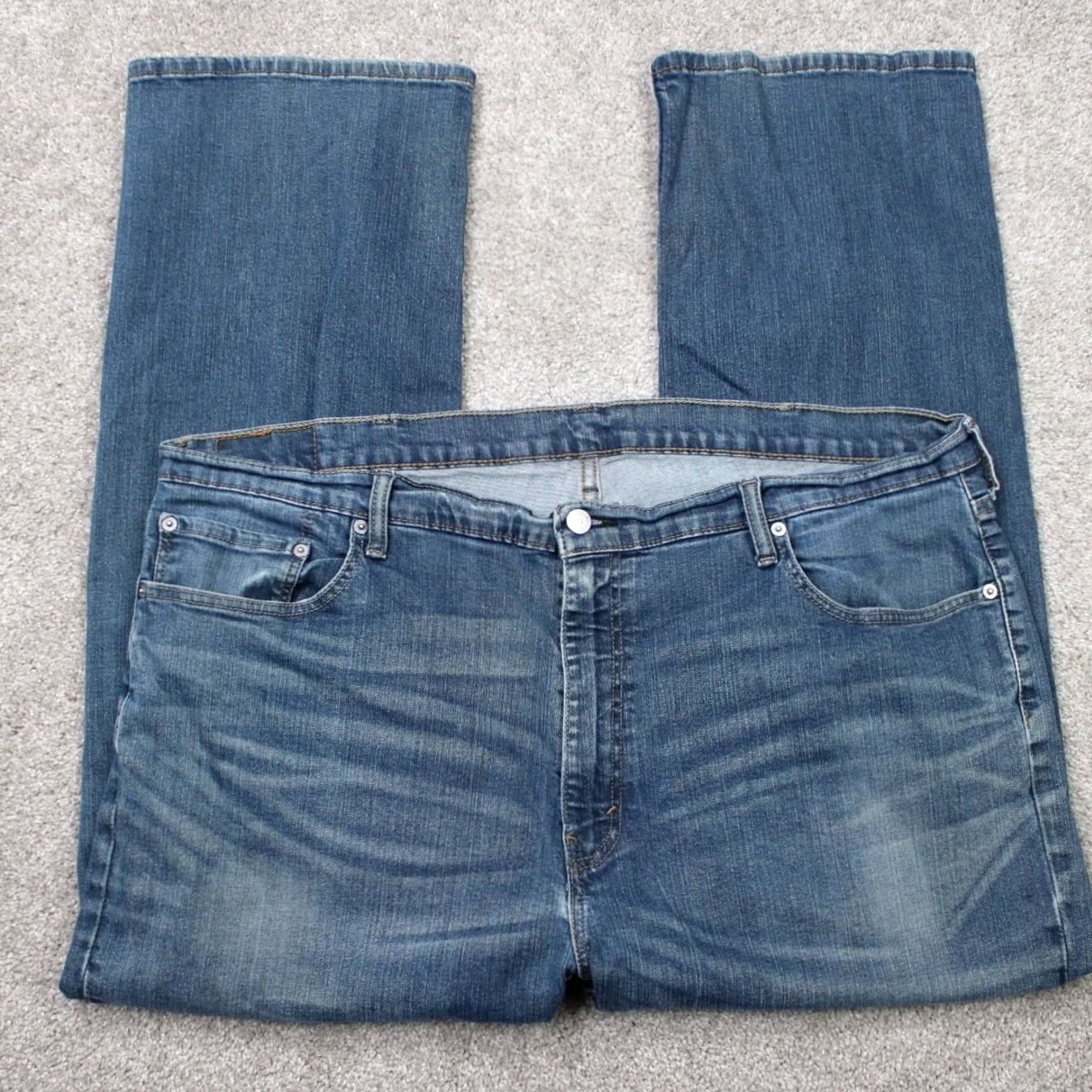 Levi's Levi's 559 Jeans Mens 44x30 Blue Relaxed Straight Leg 5-Pocket Denim 100% Cotton Size US 44 / EU 60 - 2 Thumbnail
