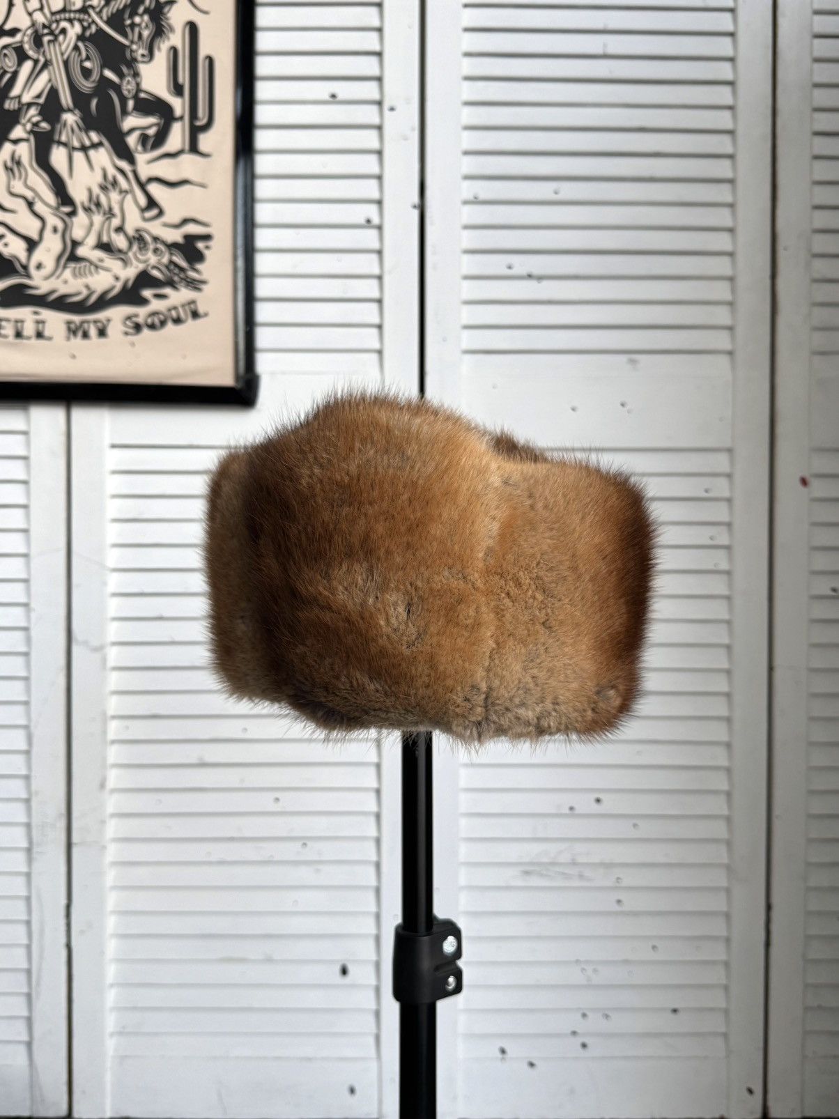 Vintage Vintage USSR Fox Fur Ushanka Trapper Hat Brown 70s 80s Size ONE SIZE - 7 Thumbnail