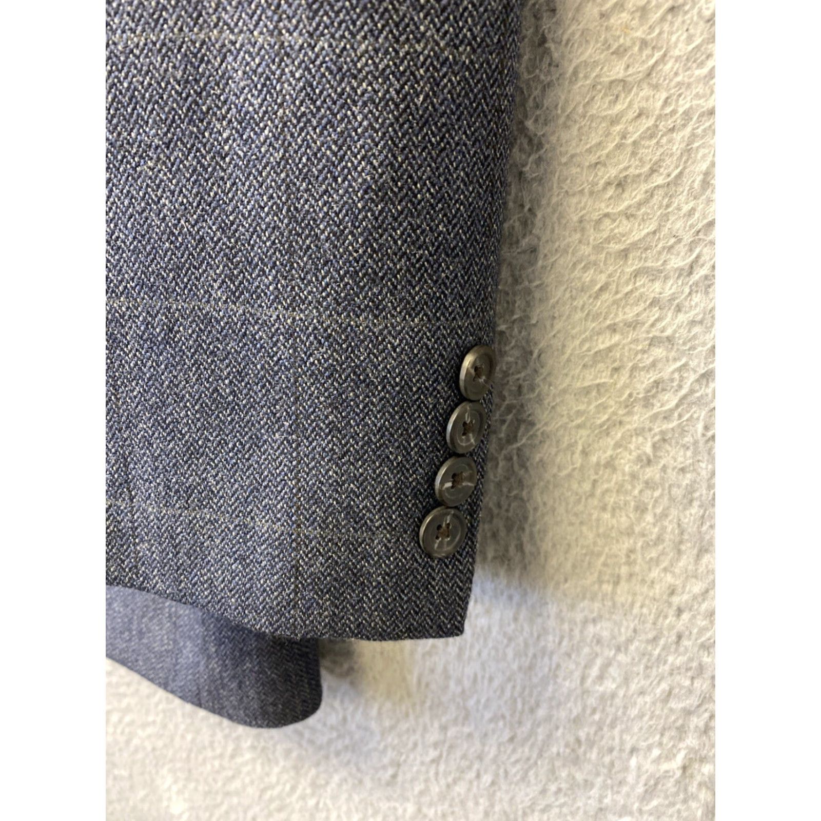 Polo Ralph Lauren Polo Ralph Lauren Wool Tweed Blazer Herringbone Gray 46R Mens Italy Sports Coat Size US XXL / EU 58 / 5 - 3 Thumbnail