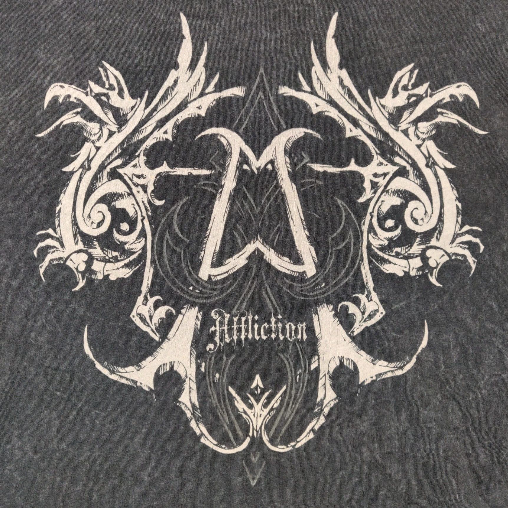 Affliction VINTAGE Affliction Shirt Mens XL Grey Short Sleeve Skulls Wings MMA Y2K Size US XL / EU 56 / 4 - 6 Thumbnail