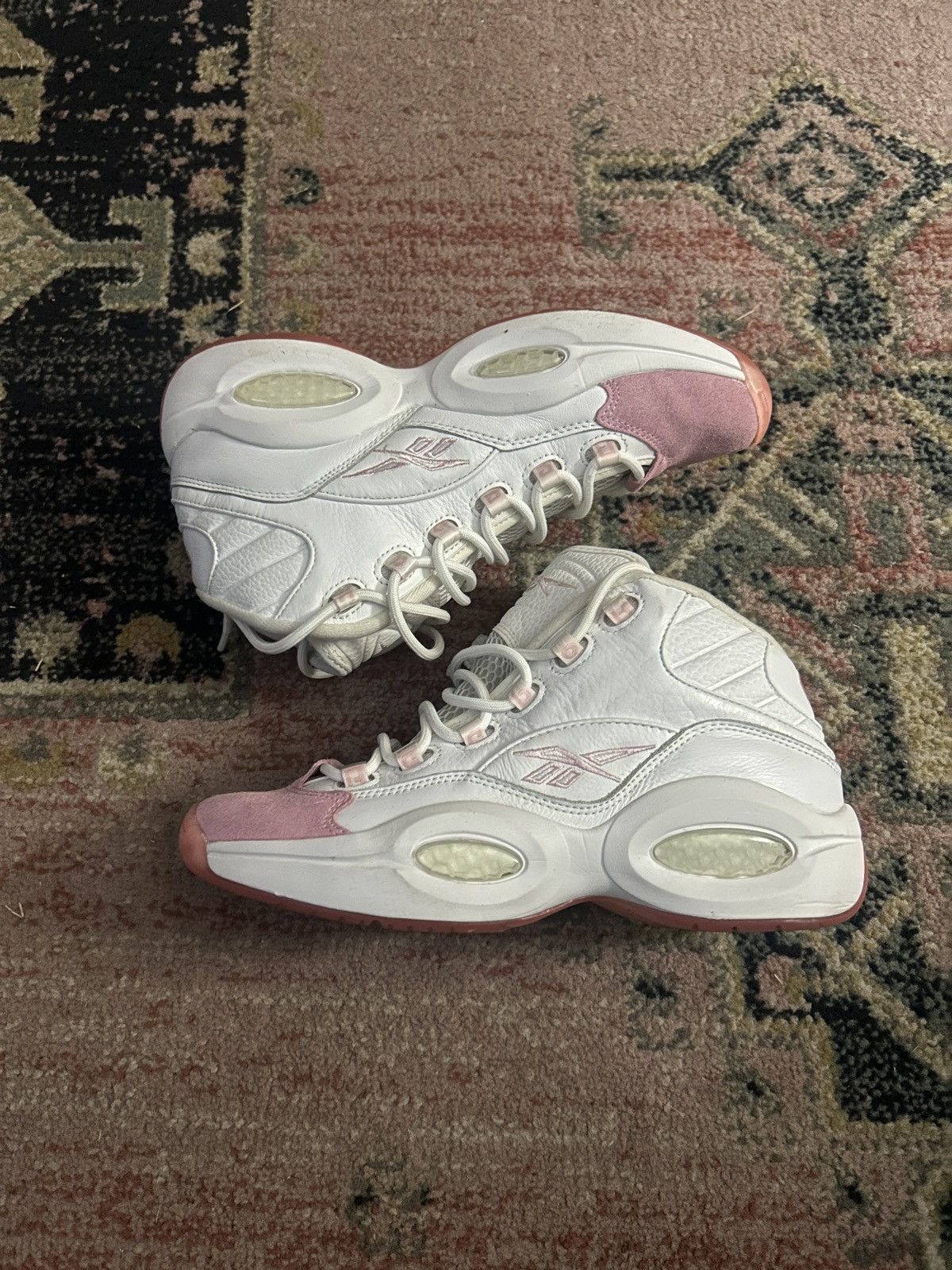 Reebok Reebok Question Mid "Pink Toe" Size US 9 / EU 42 - 3 Thumbnail