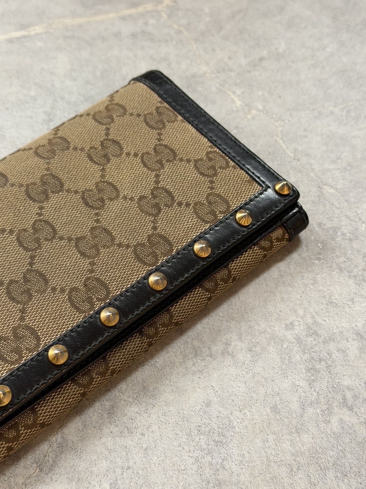 Gucci GUCCI Tom Ford FW2003 Studded Monogram Flap Wallet Vintage Size ONE SIZE - 5 Thumbnail